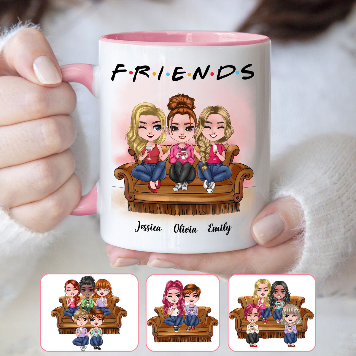 Personalized Mug - Friend/Sister Mug - F.R.I.E.N.D.S (v1)
