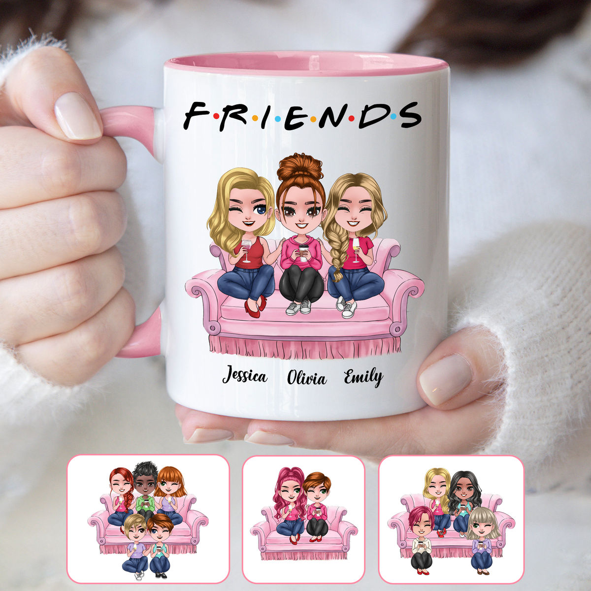 Personalized Mug - Friend/Sister Mug - F.R.I.E.N.D.S (P)