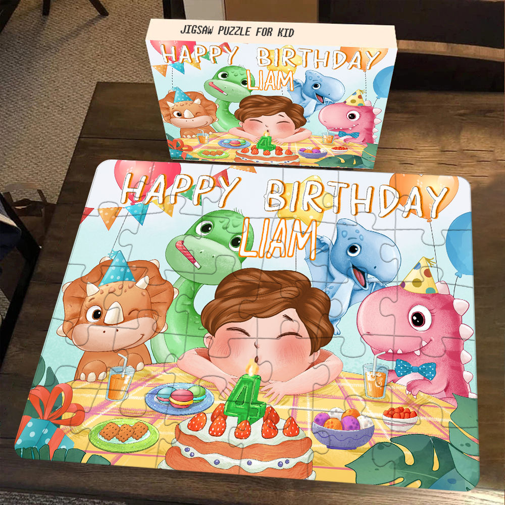 Personalized Puzzle - Jigsaw Puzzle Personalized - HAPPY BIRTHDAY | Gift for Kids - Trendy 2024 - 2