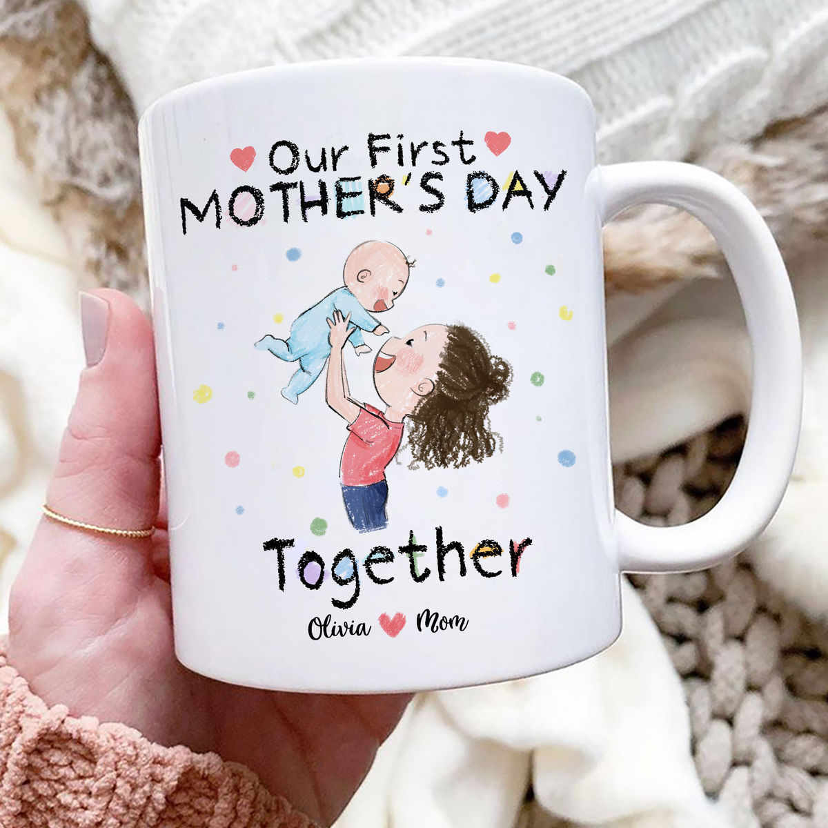 Mother's Day Mug - Our First Mother's Day Together - Mother's Day, Birthday Gifts - Personalized Mug_4