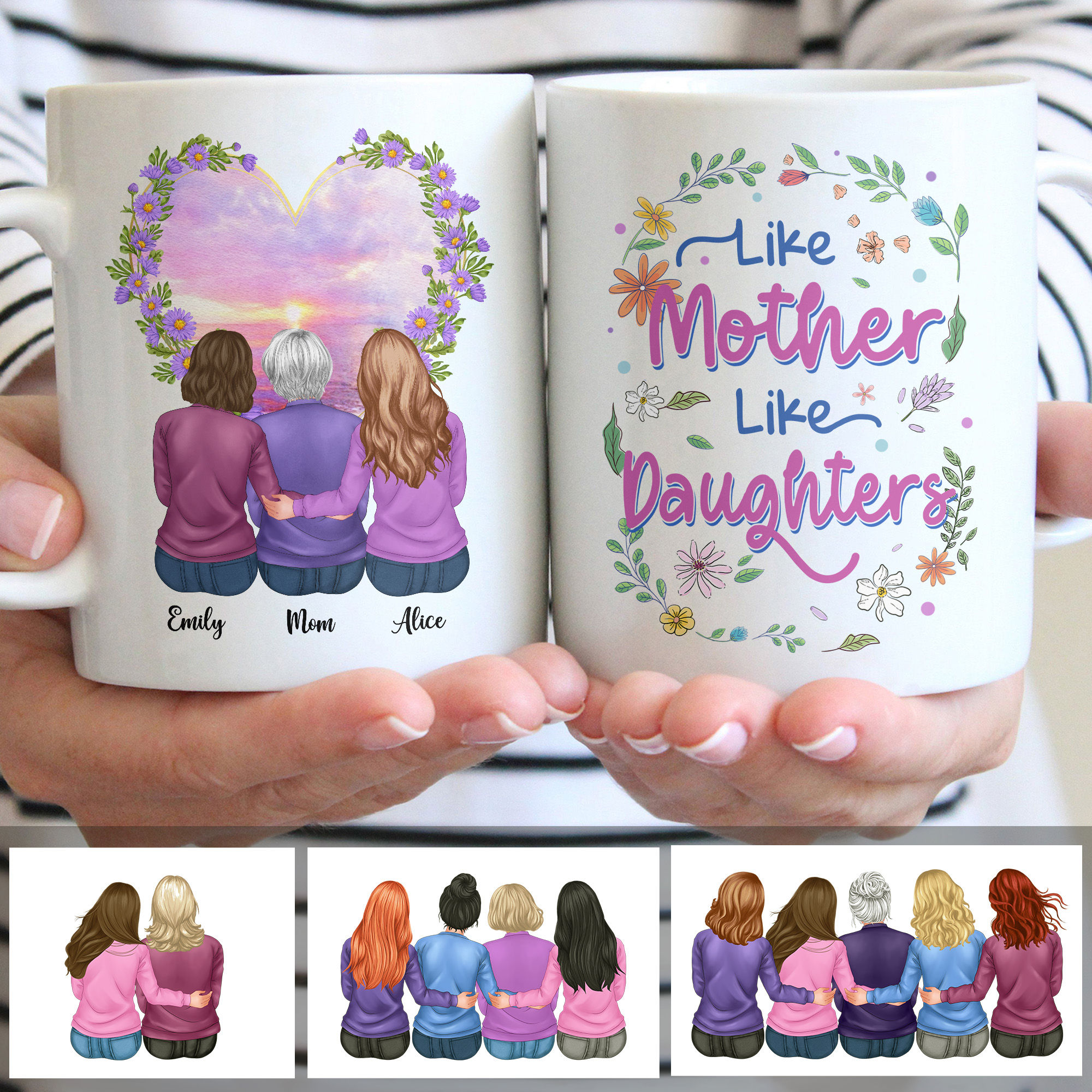 Mother and Daughters - Like Mother Like Daughters - Best Gift Mother's ...