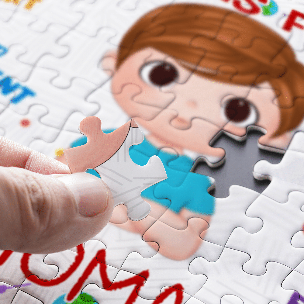 Personalized Puzzle - Jigsaw Puzzle Personalized - HAPPY BIRTHDAY | Gift For Grandkid - Gift for Kids - Trendy 2024 Ver 2024_1