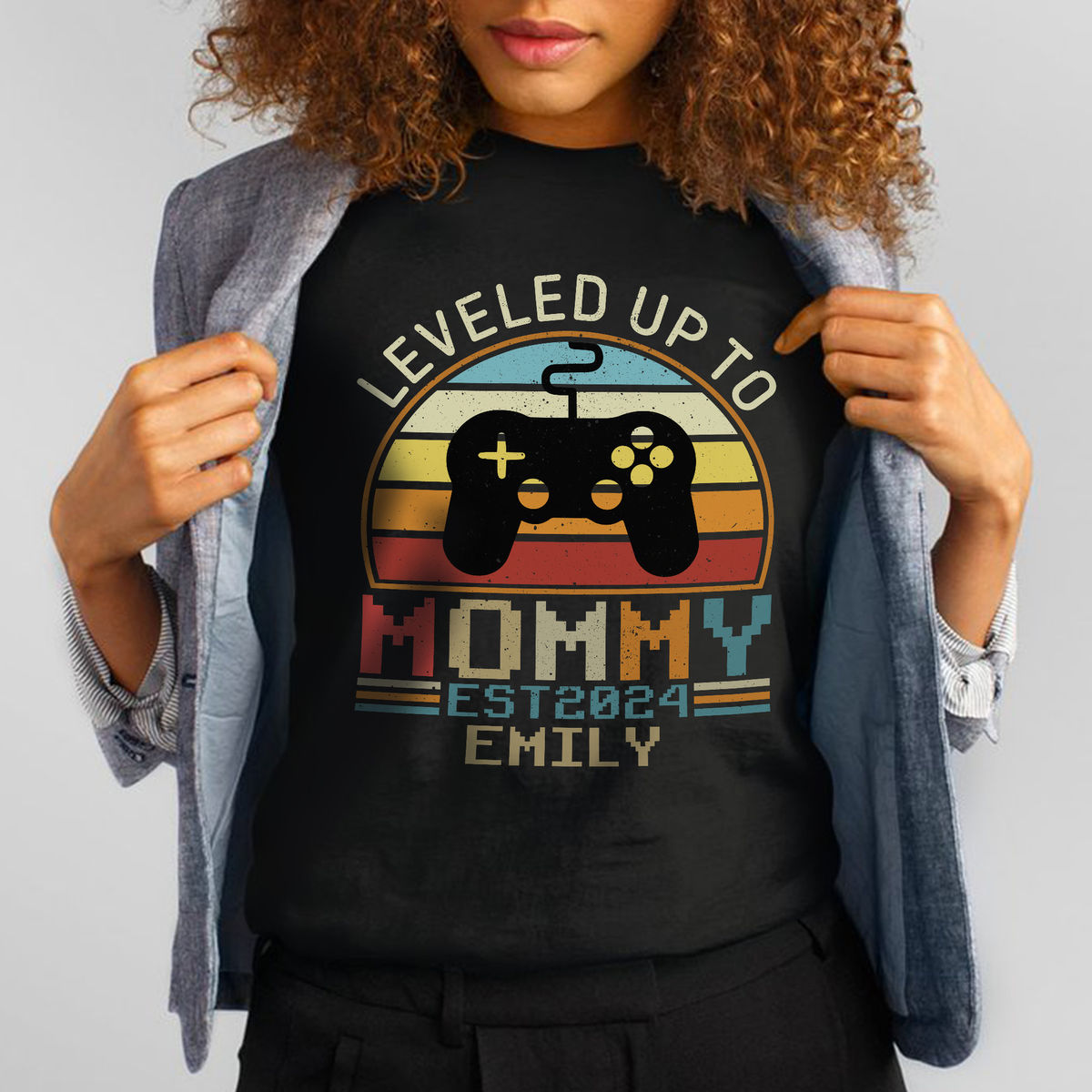 Leveled Up To Mommy - New Mom Gifts - Gifts For Mom - Mother's Day Shirts