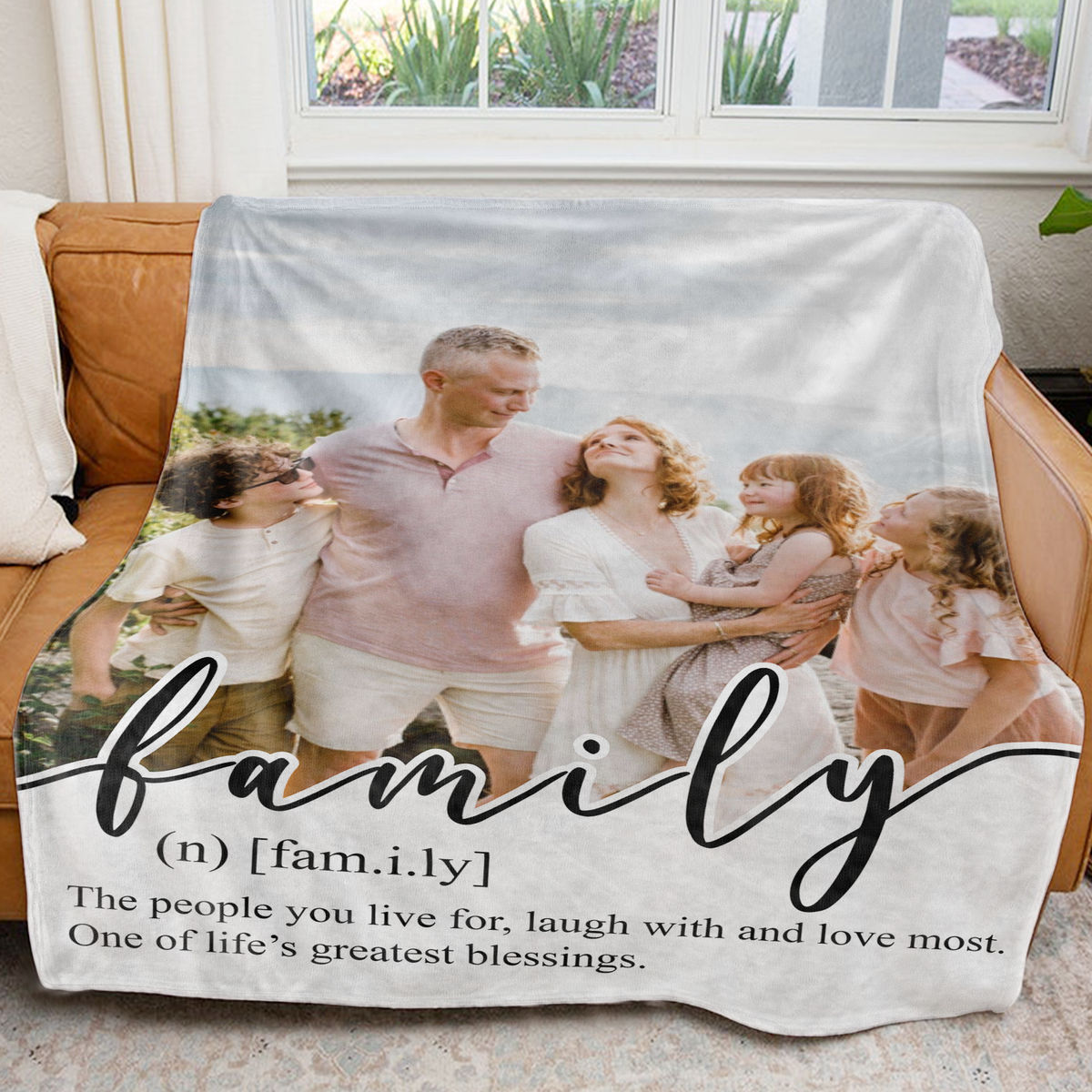 Photo Blanket - Photo Upload - Gift For Mom,Dad, Family_5