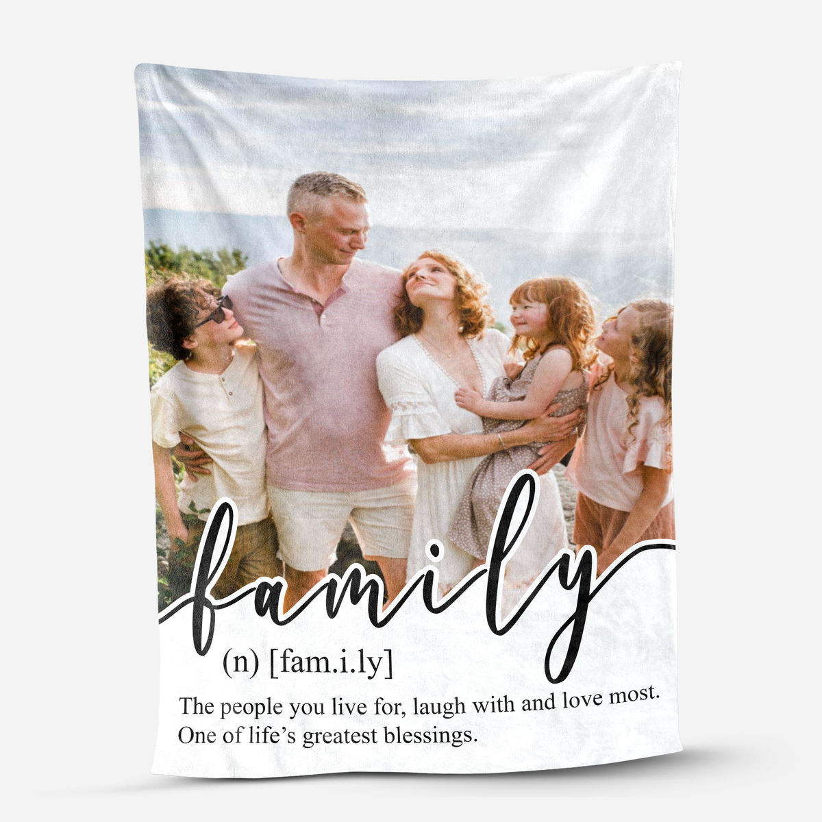Photo Blanket - Photo Upload - Gift For Mom,Dad, Family_4