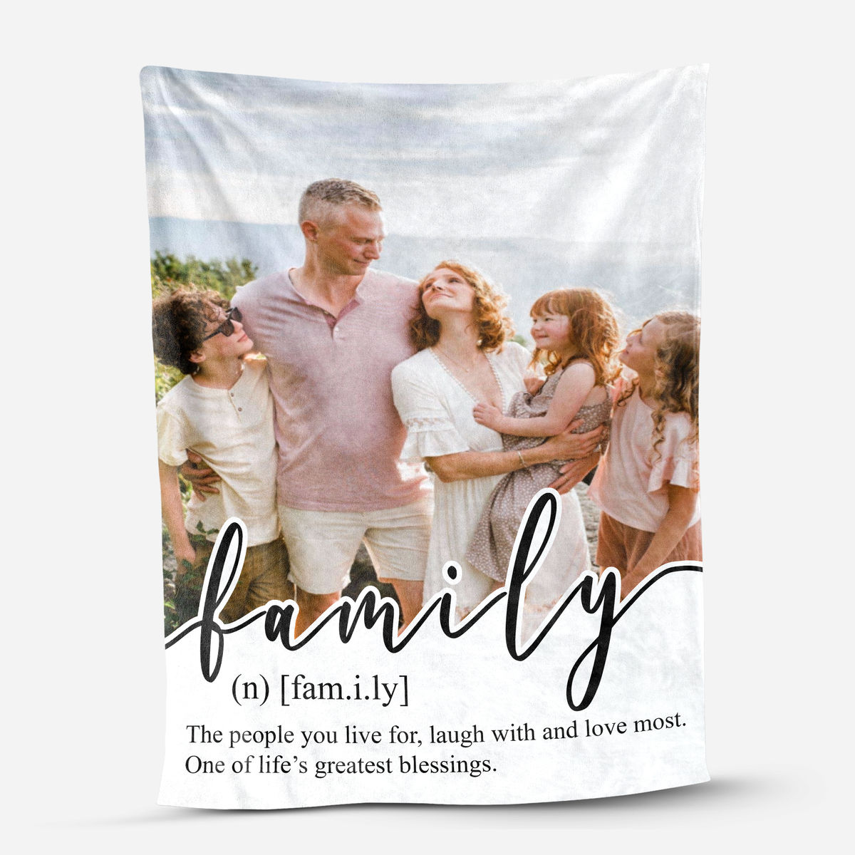 Photo Upload - Gift For Mom,Dad, Family - Personalized Photo Blanket_4