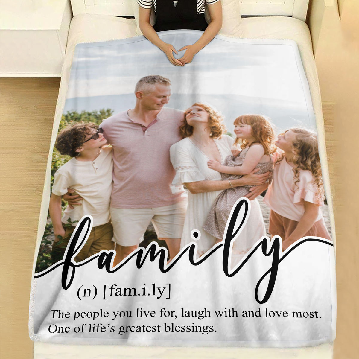 Photo Blanket - Photo Upload - Gift For Mom,Dad, Family_1