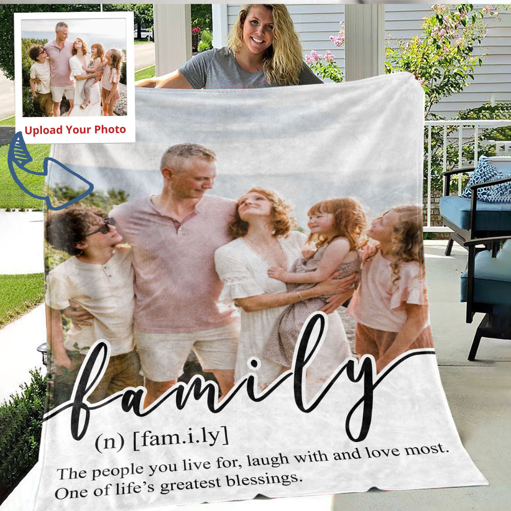 Photo Upload - Gift For Mom,Dad, Family - Personalized Photo Blanket_6