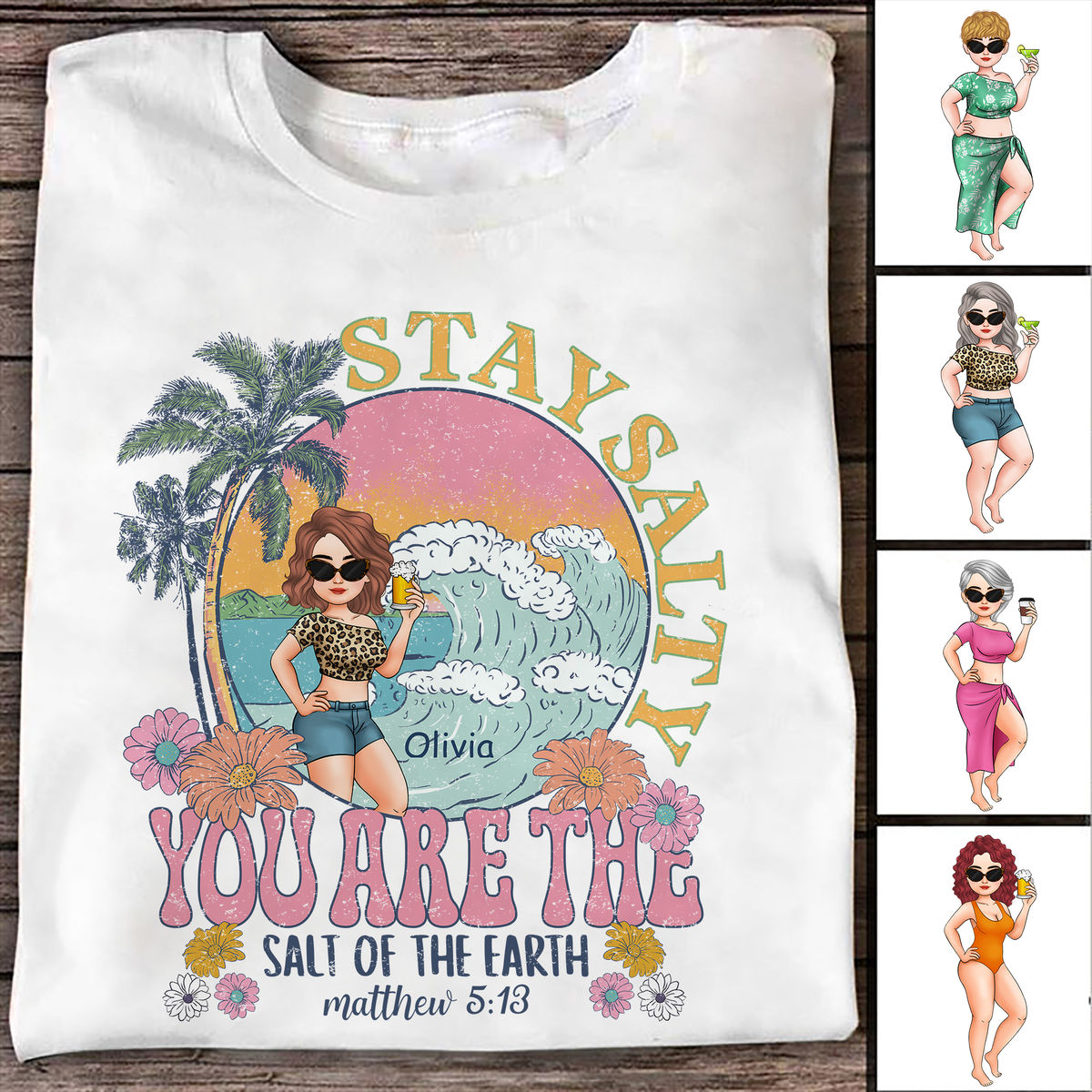 Personalized Shirt - Faith T Shirt - Stay Salty