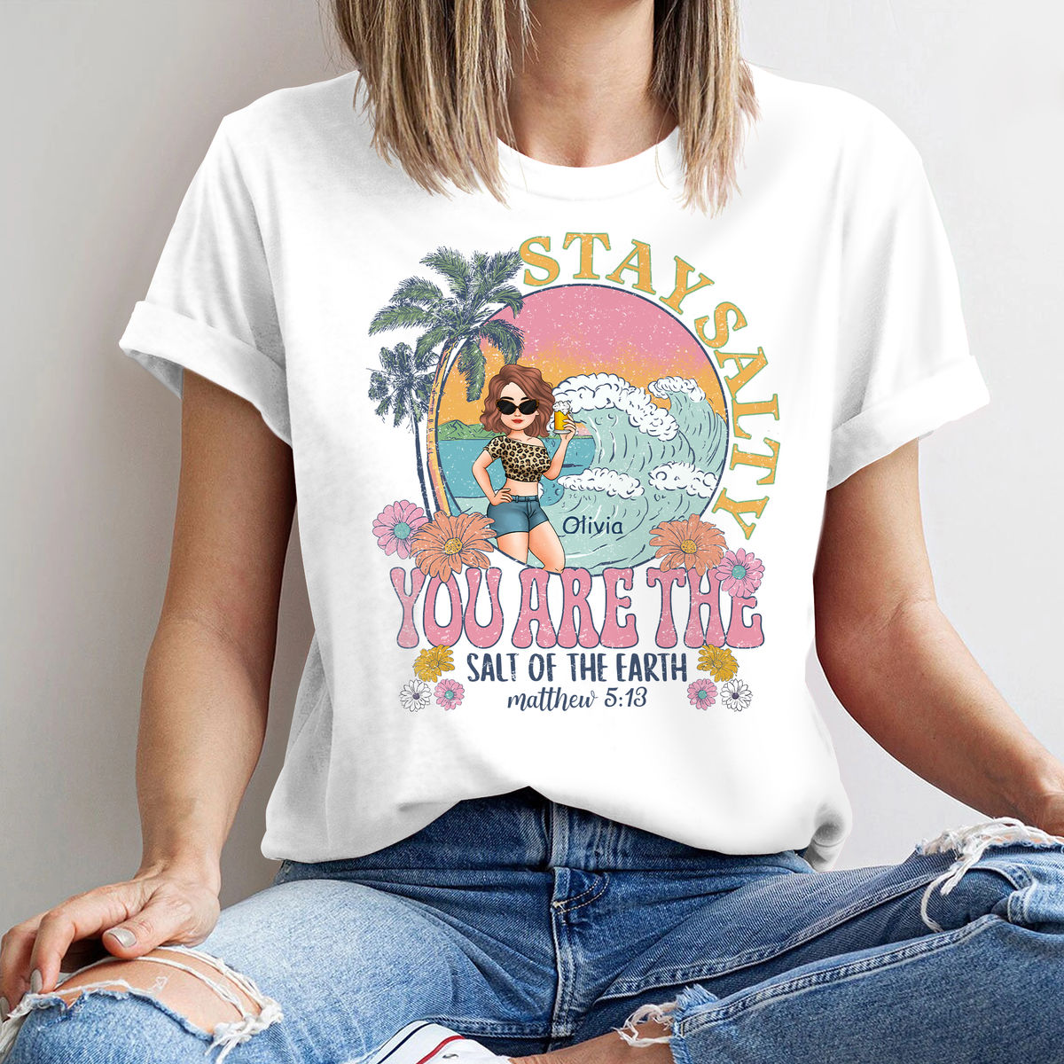 Personalized Shirt - Faith T Shirt - Stay Salty_1