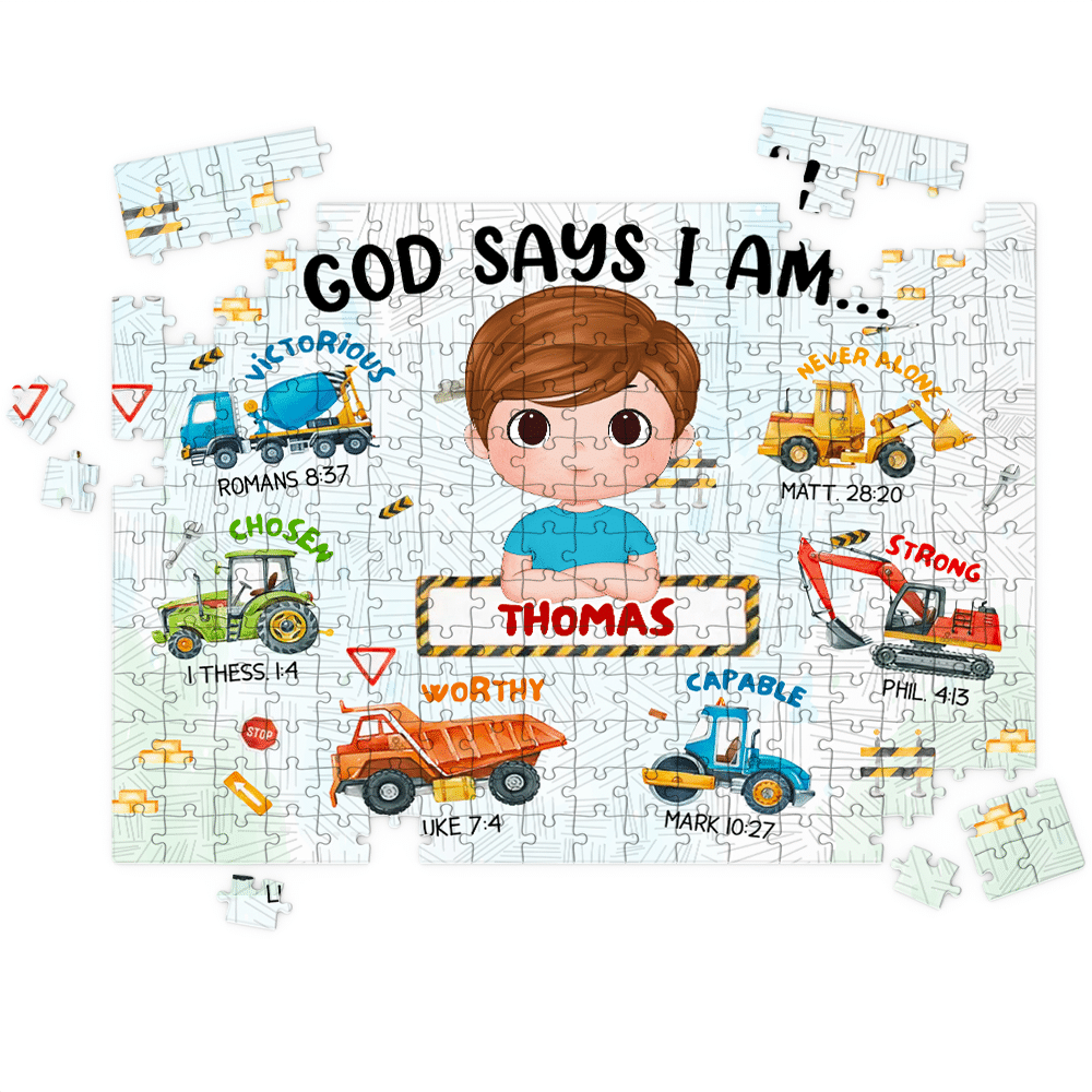 Jigsaw Puzzle Personalized - HAPPY BIRTHDAY | Gift For Grandkid - Gift for Kids - Trendy 2024 New 2024 - Personalized Puzzle_5
