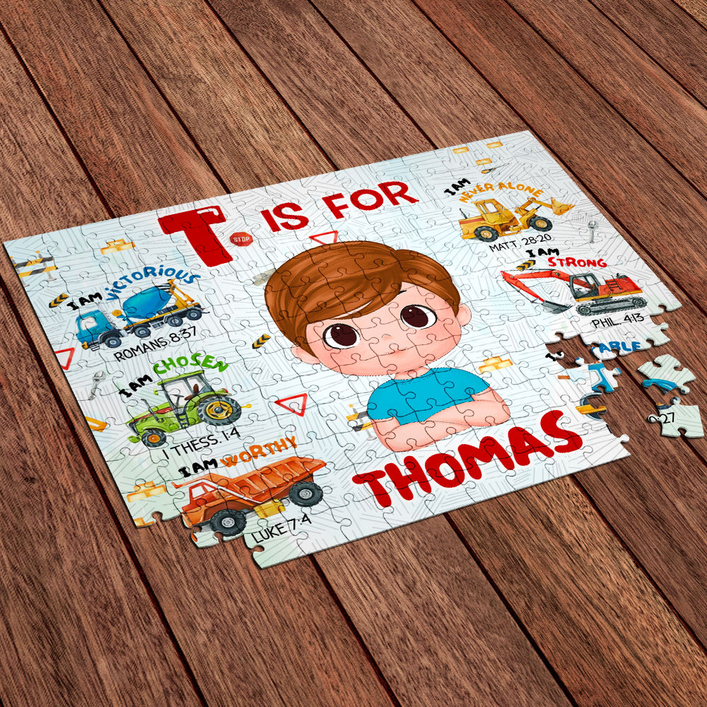 Personalized Puzzle - Jigsaw Puzzle Personalized - HAPPY BIRTHDAY | Gift For Grandkid - Gift for Kids - Trendy 2024 New 2024_6