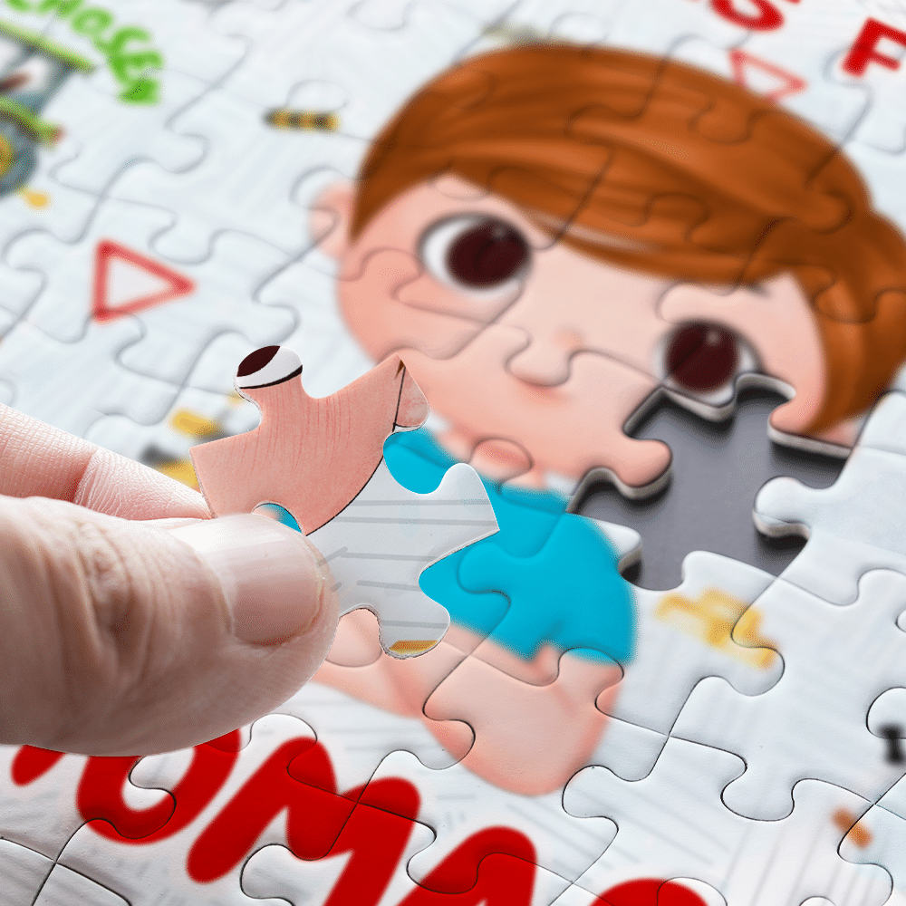 Jigsaw Puzzle Personalized - HAPPY BIRTHDAY | Gift For Grandkid - Gift for Kids - Trendy 2024 New 2024 - Personalized Puzzle_1