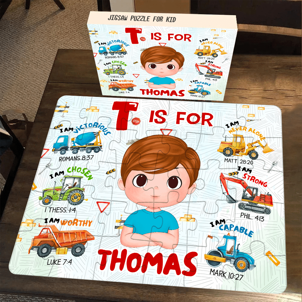 Personalized Puzzle - Jigsaw Puzzle Personalized - HAPPY BIRTHDAY | Gift For Grandkid - Gift for Kids - Trendy 2024 New 2024