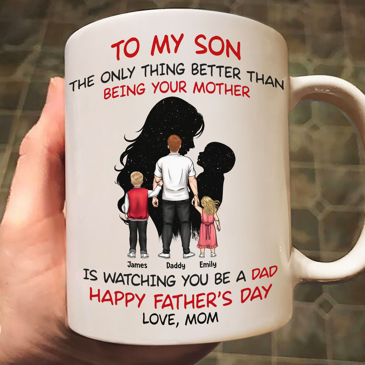 Father's Day Gifts - To My Son... - Father's Day Gift from Mother to Son - Personalized Mug_1