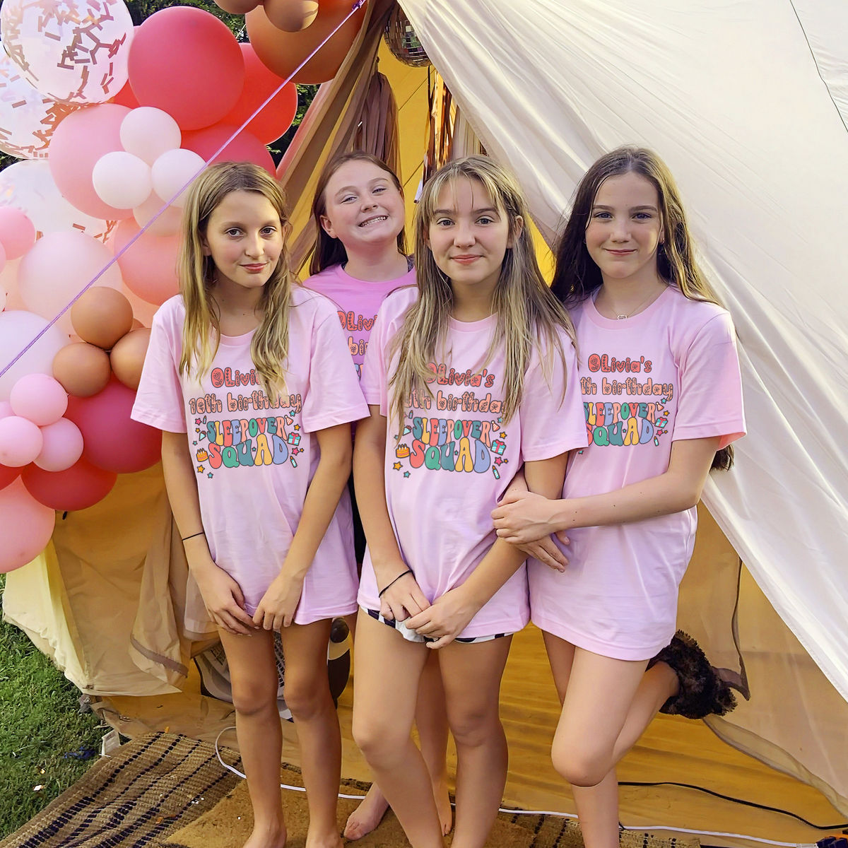 Sleepover Slumber Party Squad Shirt For Girls Sleepover Slumber Party Squad Shirt For Girls