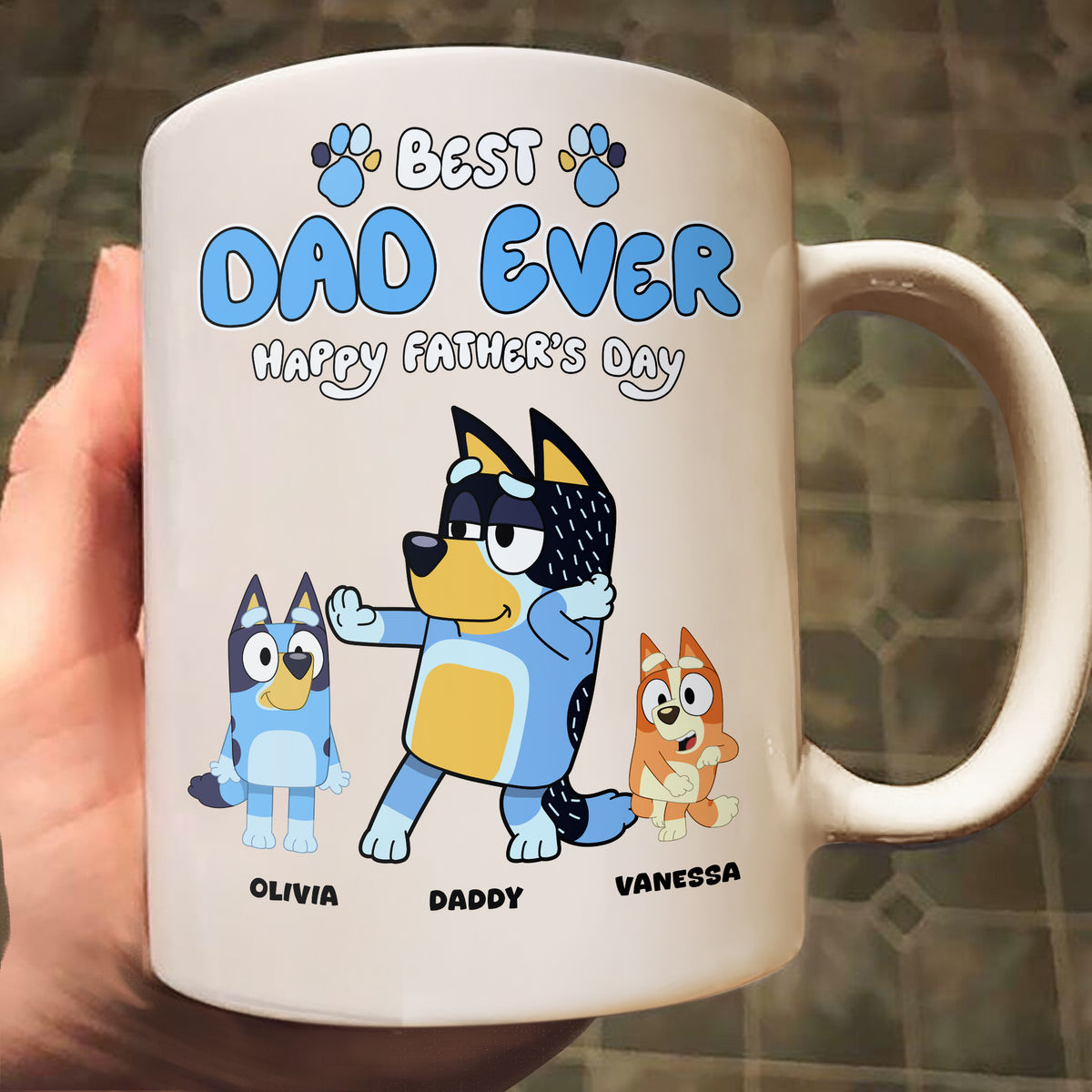 Best Dad Ever - Bluey Family - Happy Father's Day - Gift For Dad, Dad Mug
