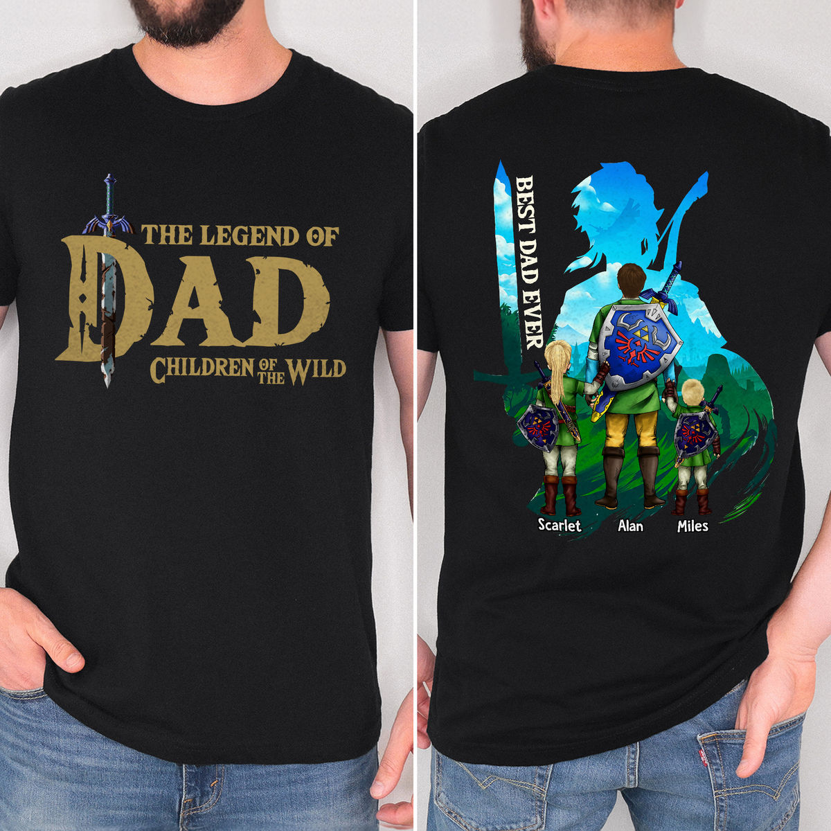 The legend of Zelda tear of the Kingdom - Best Dad Ever (v2) - Gift For Dad, Men, Grandpa