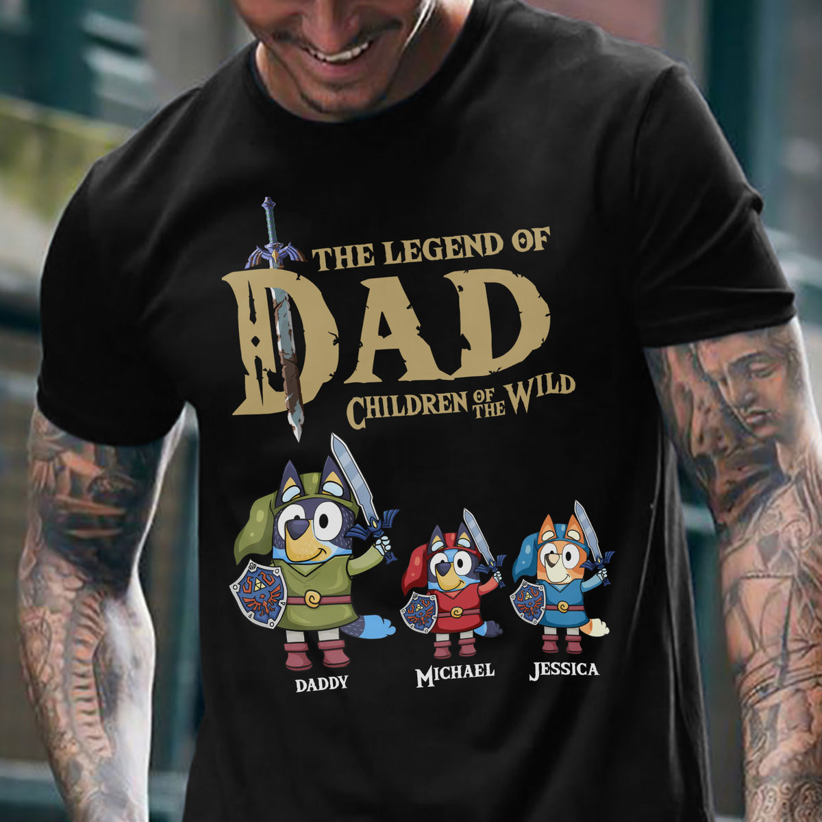 The legend of Dad Children of the Wild - Bluey Dad - Gifts For Dad, Men