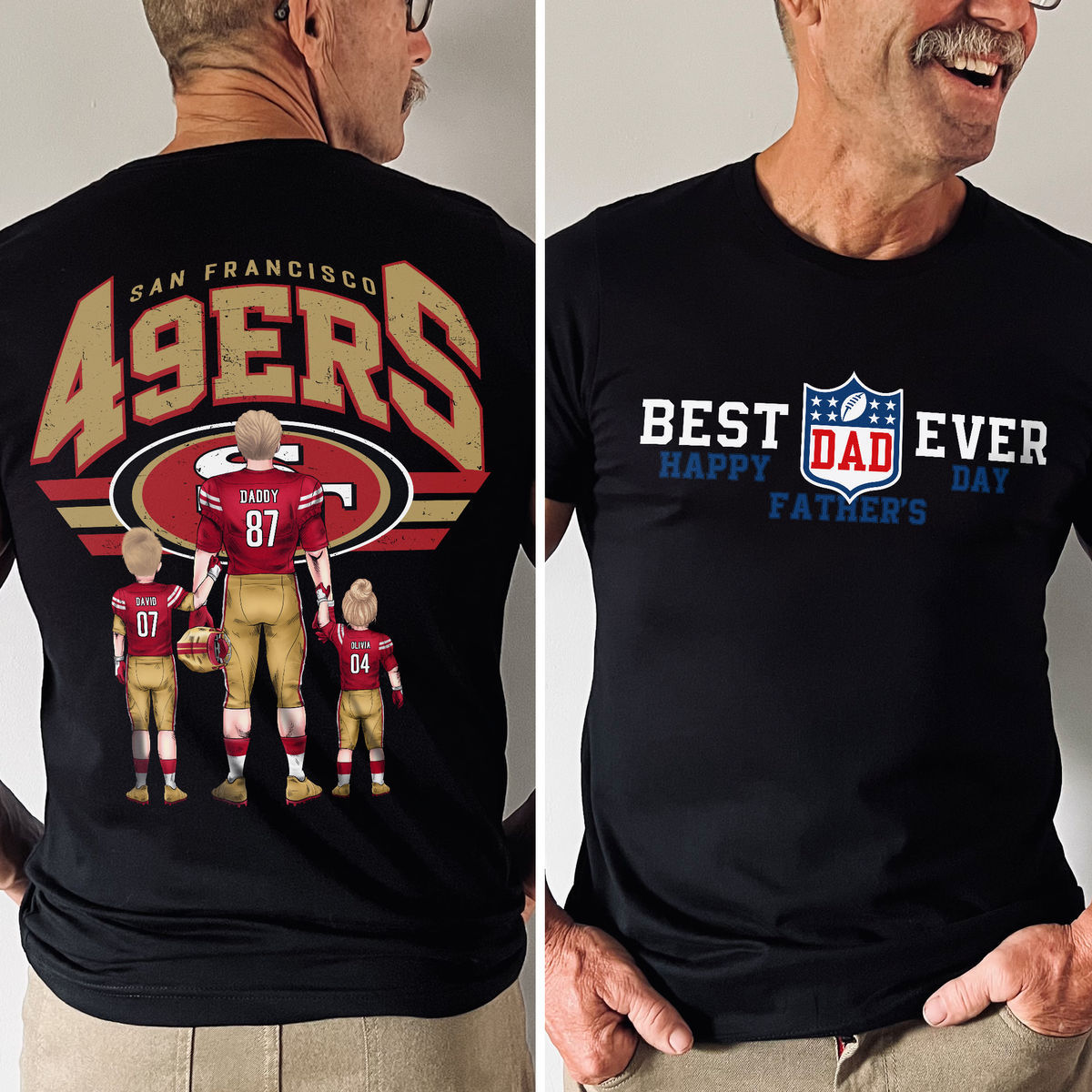 Best Dad Ever - Happy Father's Day- NFL Dream Team - Gift For Dad, Men