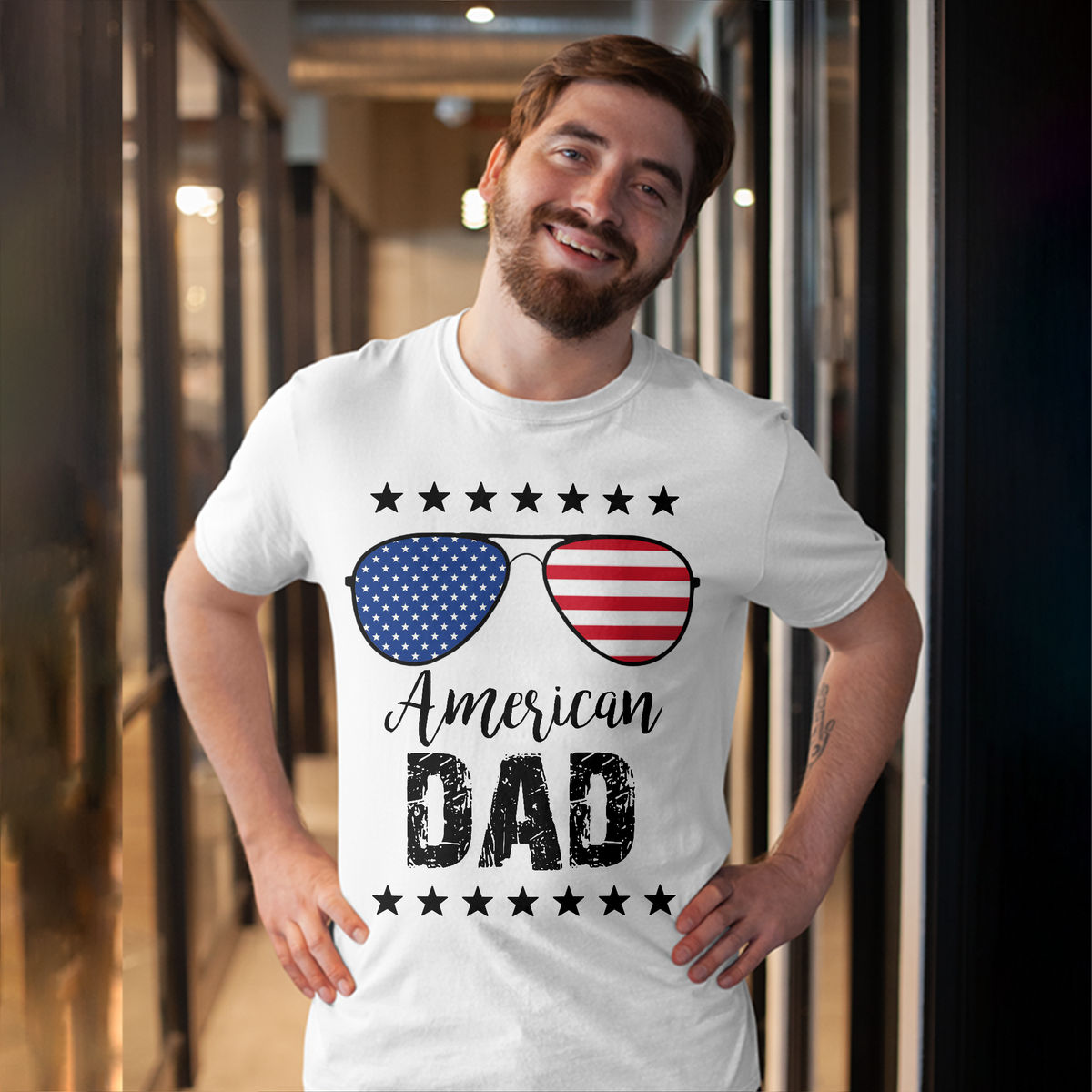 Independence Day - American Dad - Gift For Women, Men, Friend, Sisters,.... - Birthday, Anniversary Gifts - Personalized Shirt