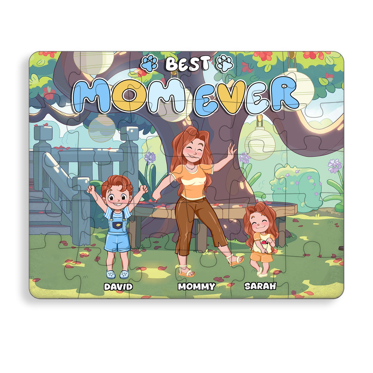 Jigsaw Puzzle Personalized - Best Mom Ever - Family Personalized - Personalized Puzzle_1