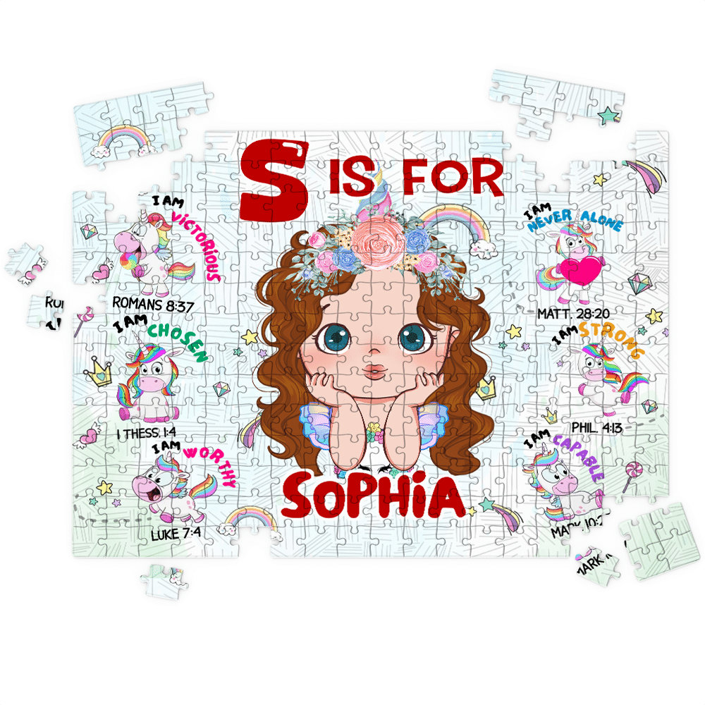 Jigsaw Puzzle Personalized - HAPPY BIRTHDAY | Gift For Grandkid - Gift for Kids - Trendy 2024 New 2024 - Personalized Puzzle_1