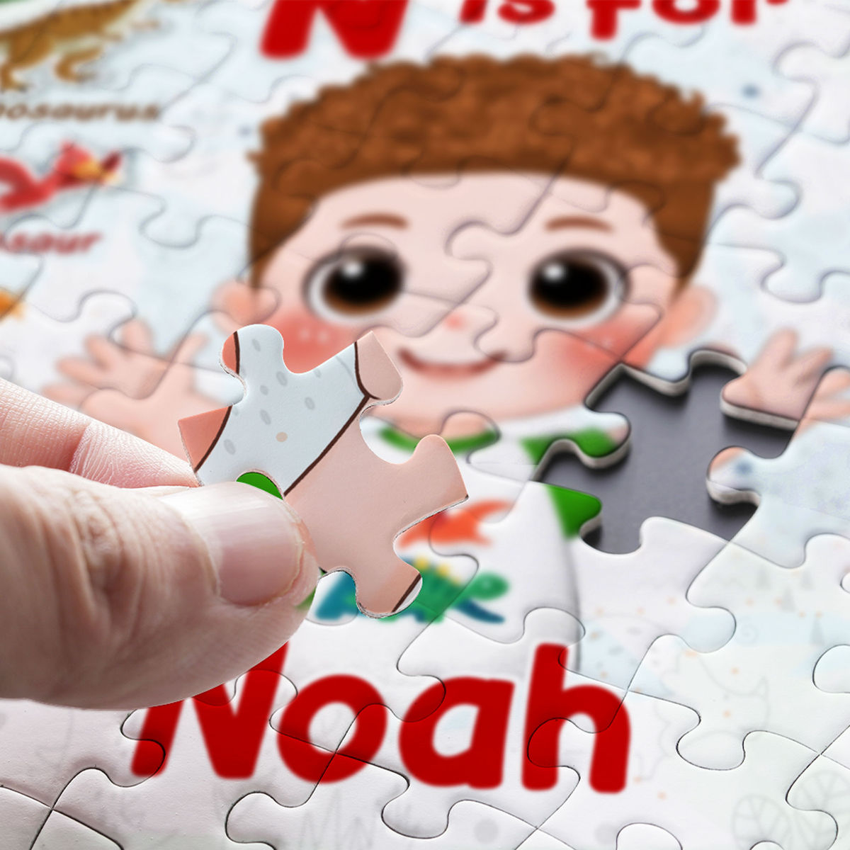 Jigsaw Puzzle Personalized - Kid Play and Learn Puzzle | Gift For Kids - Trendy 2024 (45782) - Personalized Puzzle_3