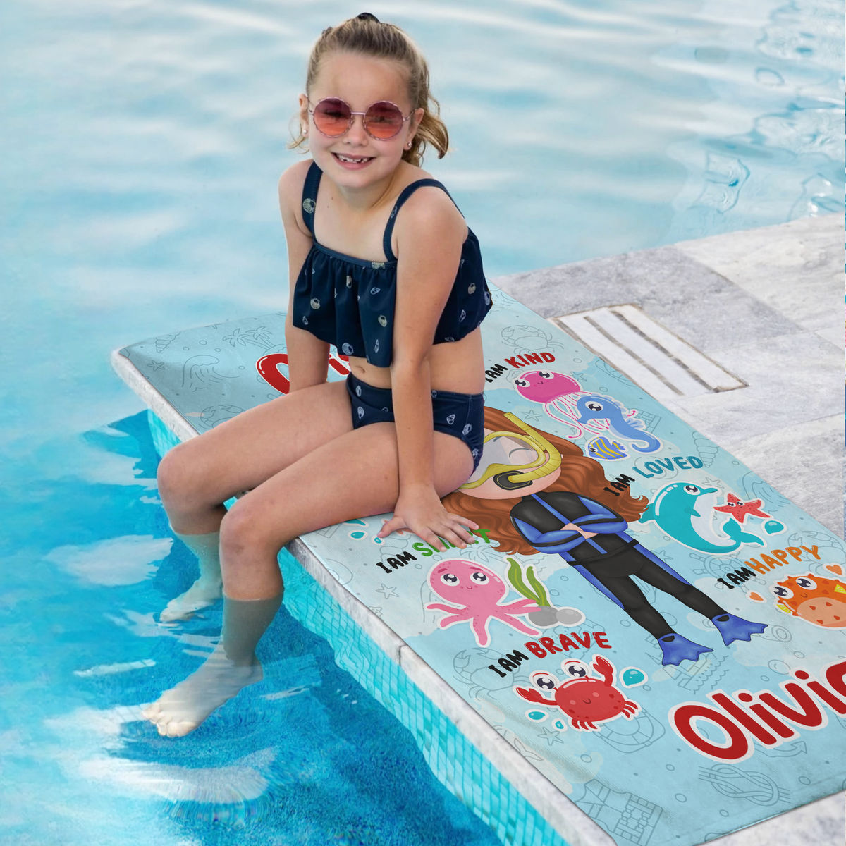 Beach Towel Personalized - My Dream Job Towel | Birthday Gift For Kids - Trendy 2024 - Personalized Beach Towel - Personalized Towel_2