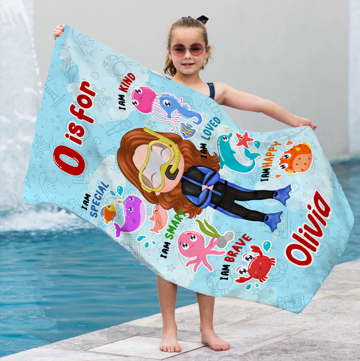 Beach Towel Personalized - My Dream Job Towel | Birthday Gift For Kids - Trendy 2024 - Personalized Beach Towel - Personalized Towel_1