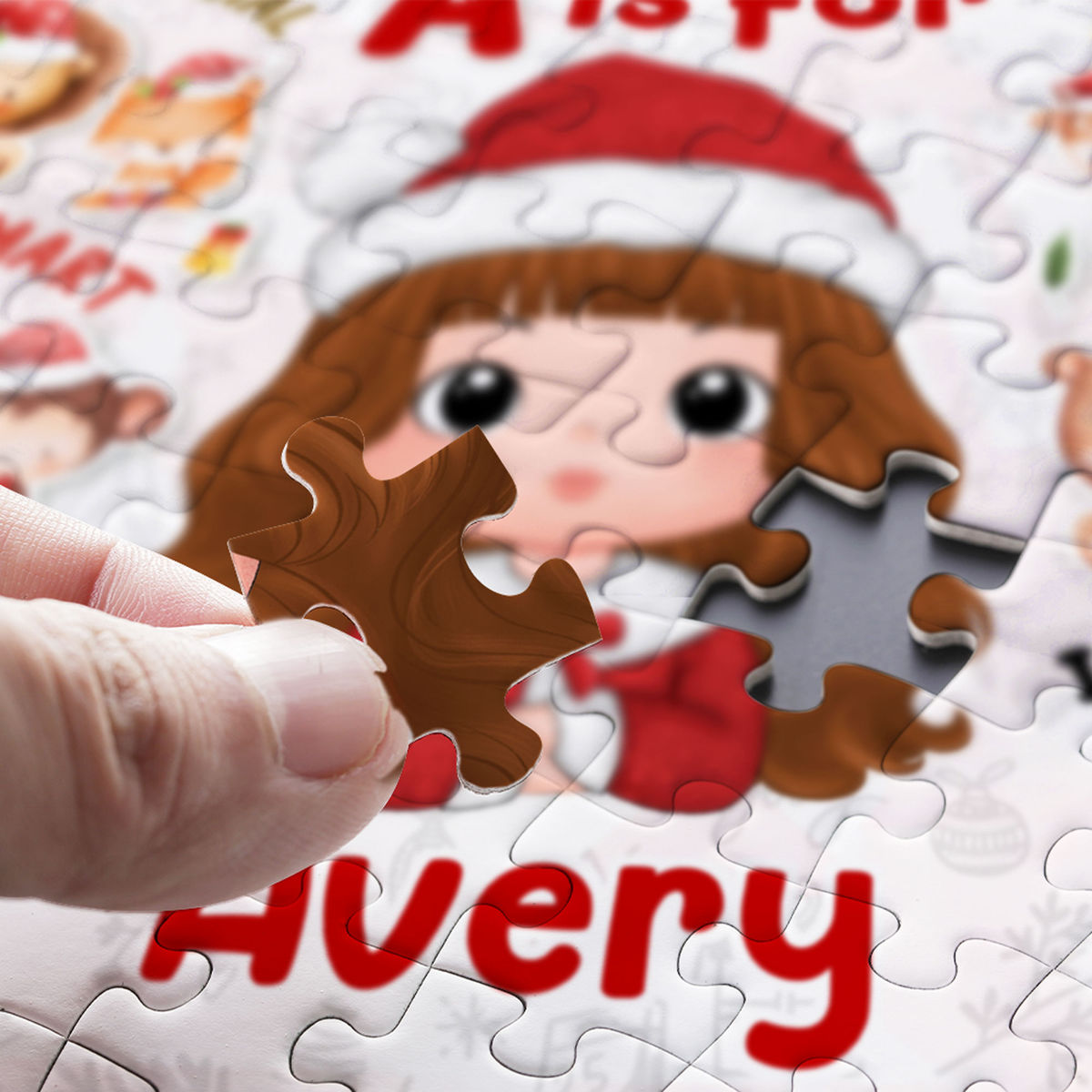 Jigsaw Puzzle Personalized - Playful Christmas Kid Puzzle - Up To 13 Themes | Gift For Kids, Grandkids - Trendy 2024 - Personalized Puzzle_2