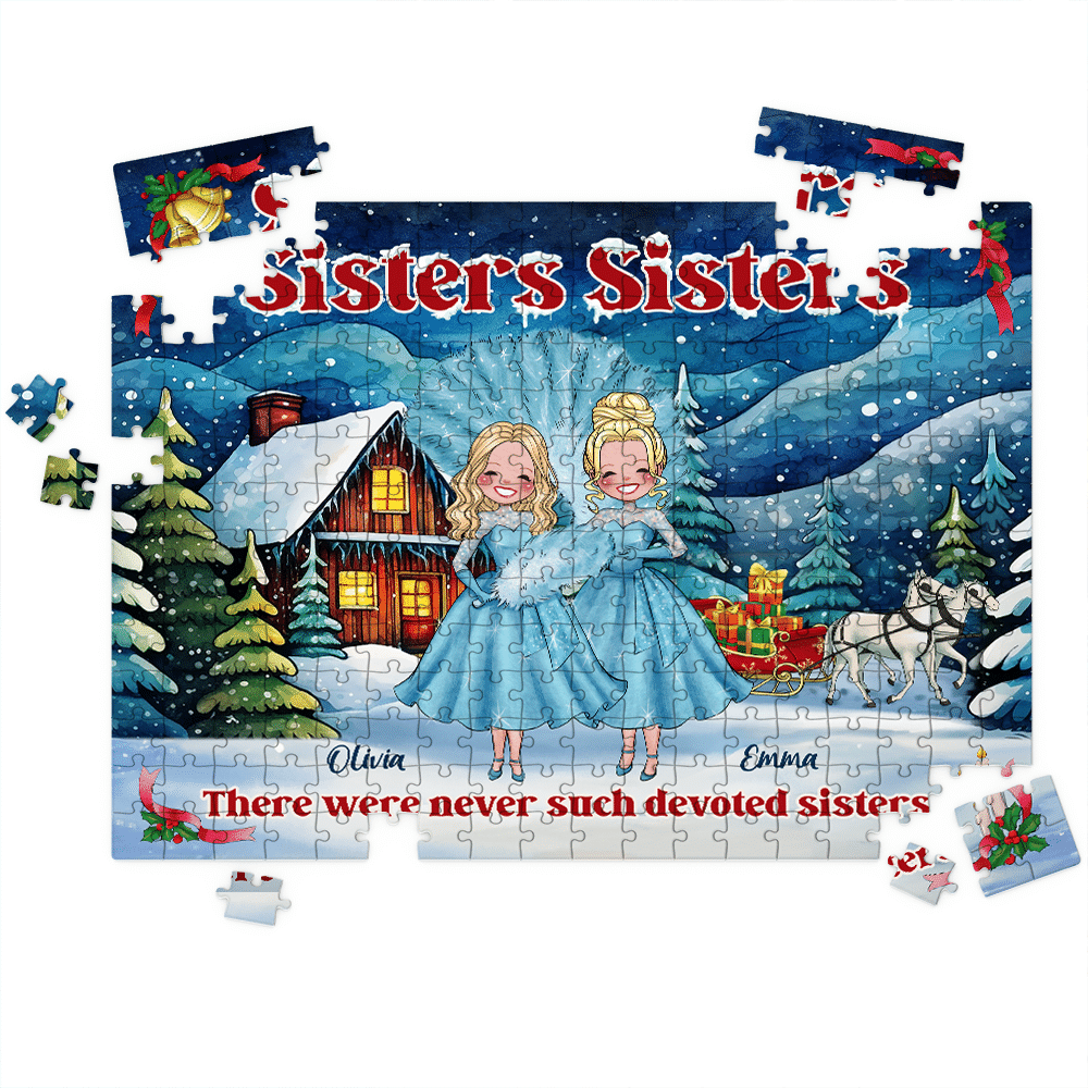 Jigsaw Puzzle Personalized - Christmas B - Sisters Sisters - Personalized Puzzle_1