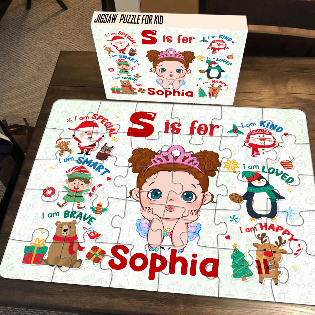 Jigsaw Puzzle Personalized - Christmas Gifts - Birthday Gifts - Gifts for Kids 2024 (47120) - Personalized Puzzle