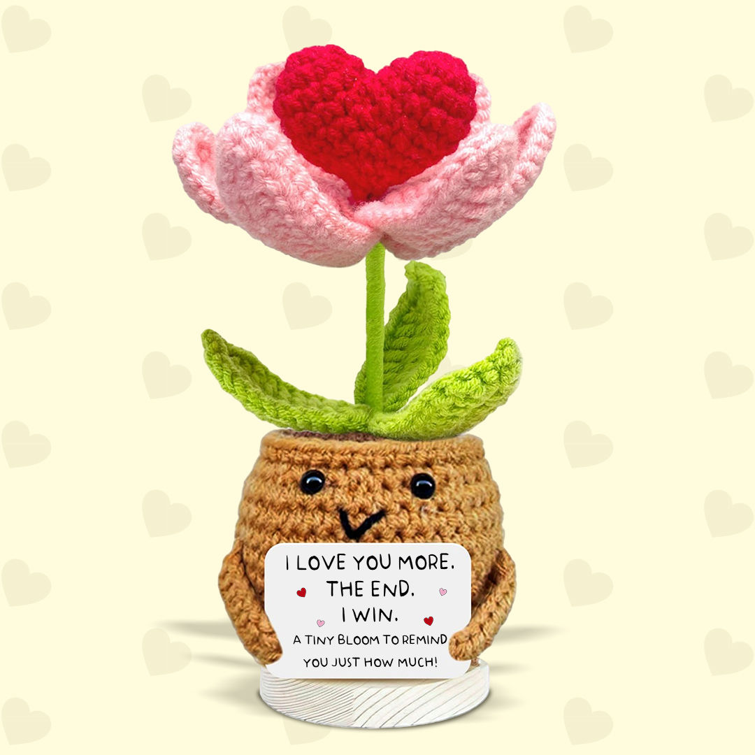 Gossby Handmade Crochet - I Love You More The End I Win - Gift for