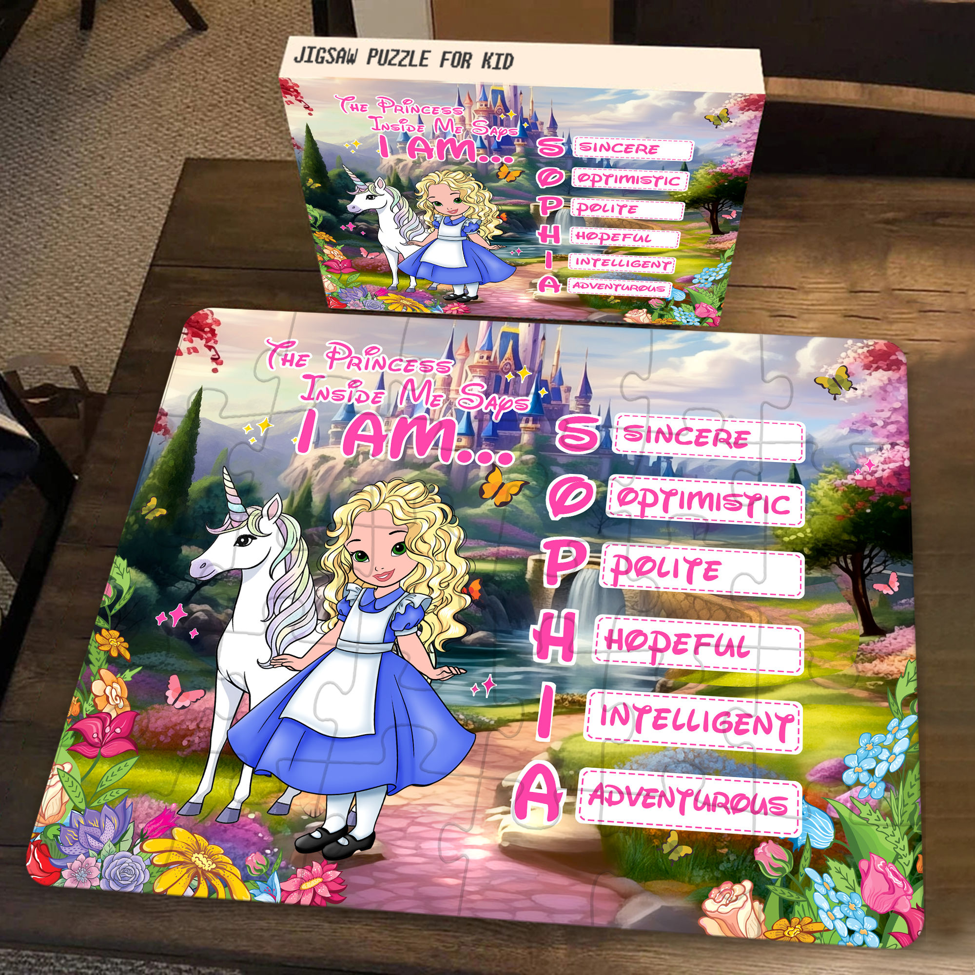 Jigsaw Puzzle Personalized - Personalized Princess Puzzle - Gift For ...