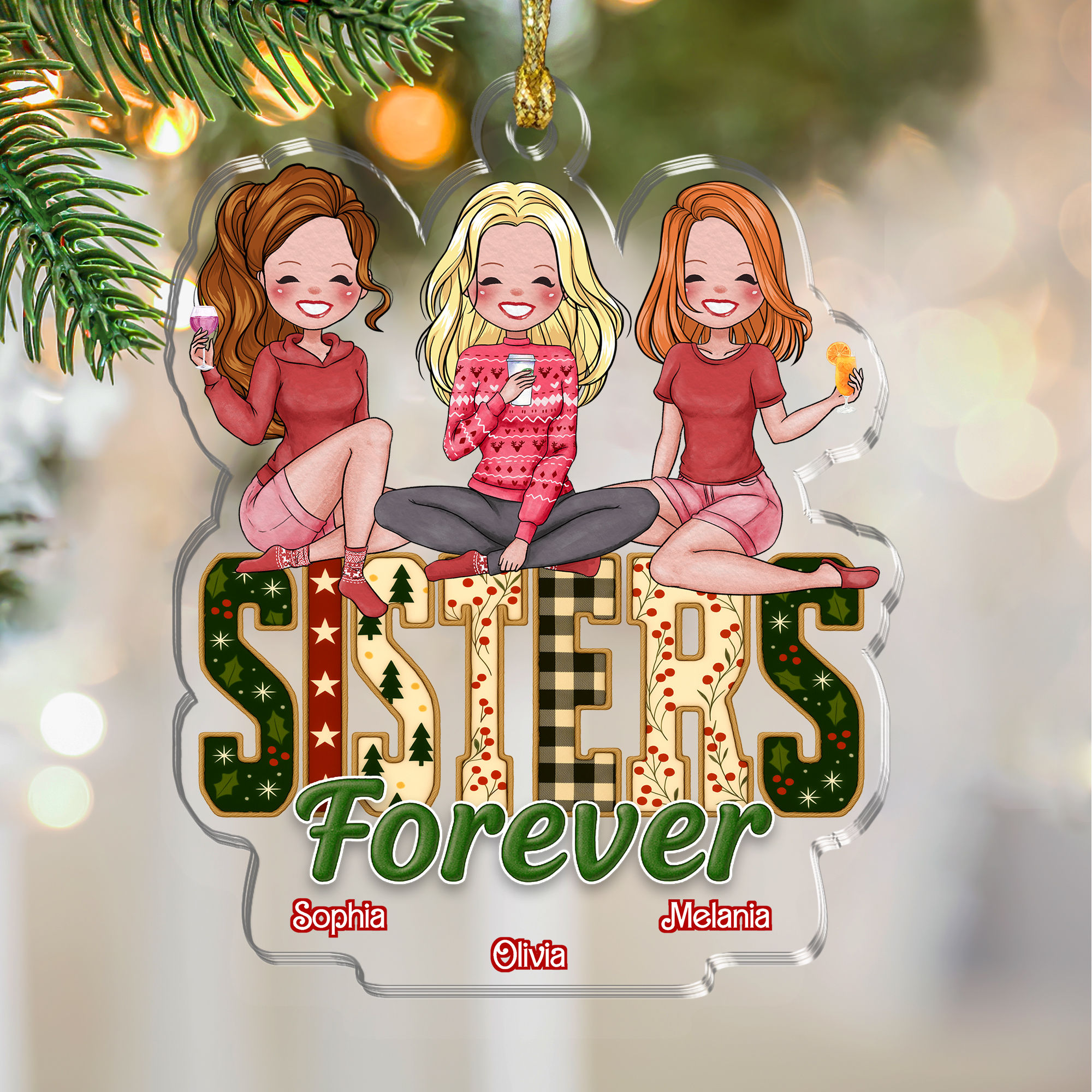 Sisters Ornament - Sisters Forever - Christmas Ornament 2025 ...