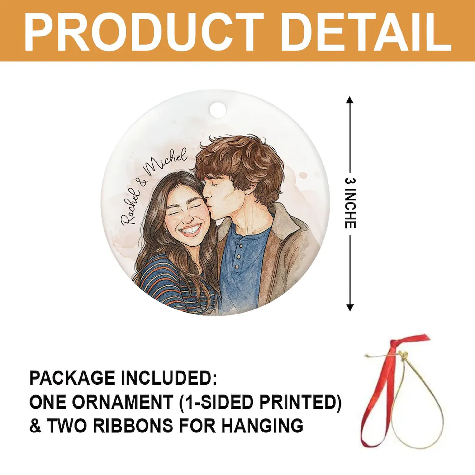 Photo Transform Ornament - Couple Ornament - Custom Photo Ornament ...