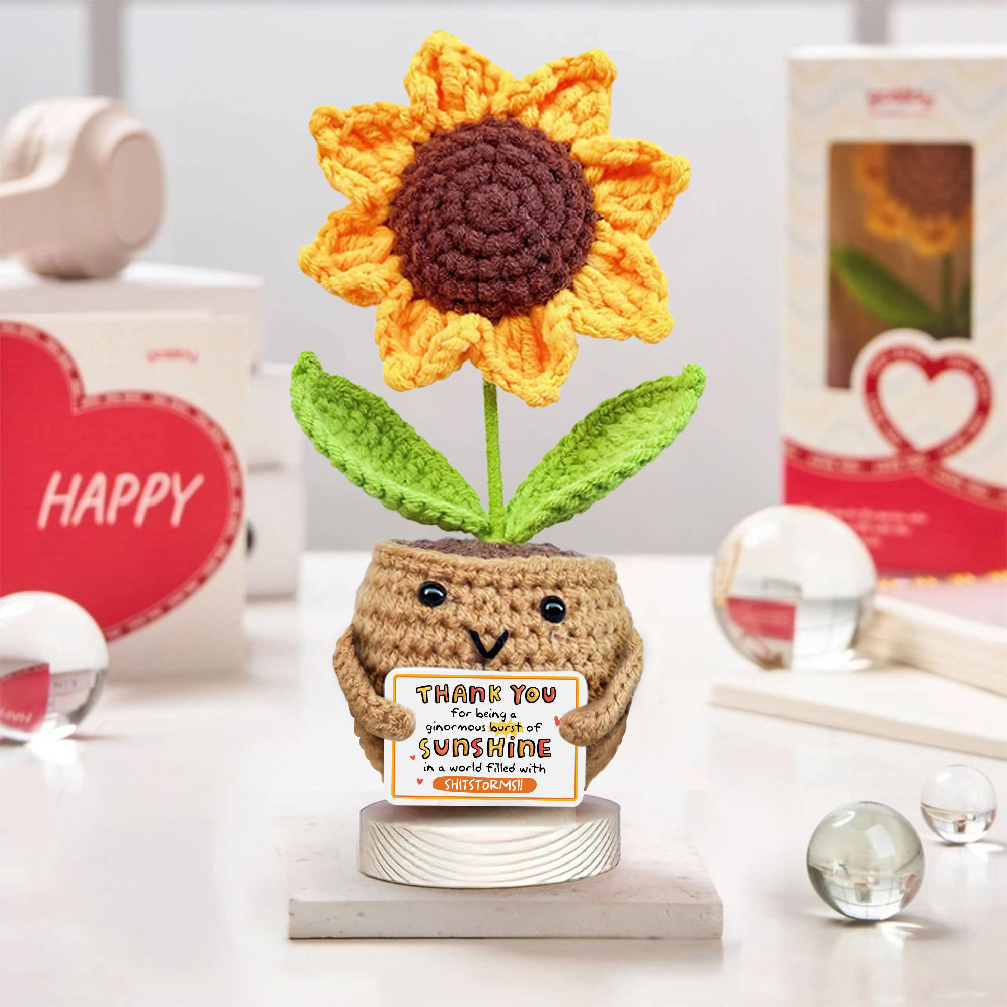 Gossby Handmade Crochet - Thank You Crochet - Inspirational Gift