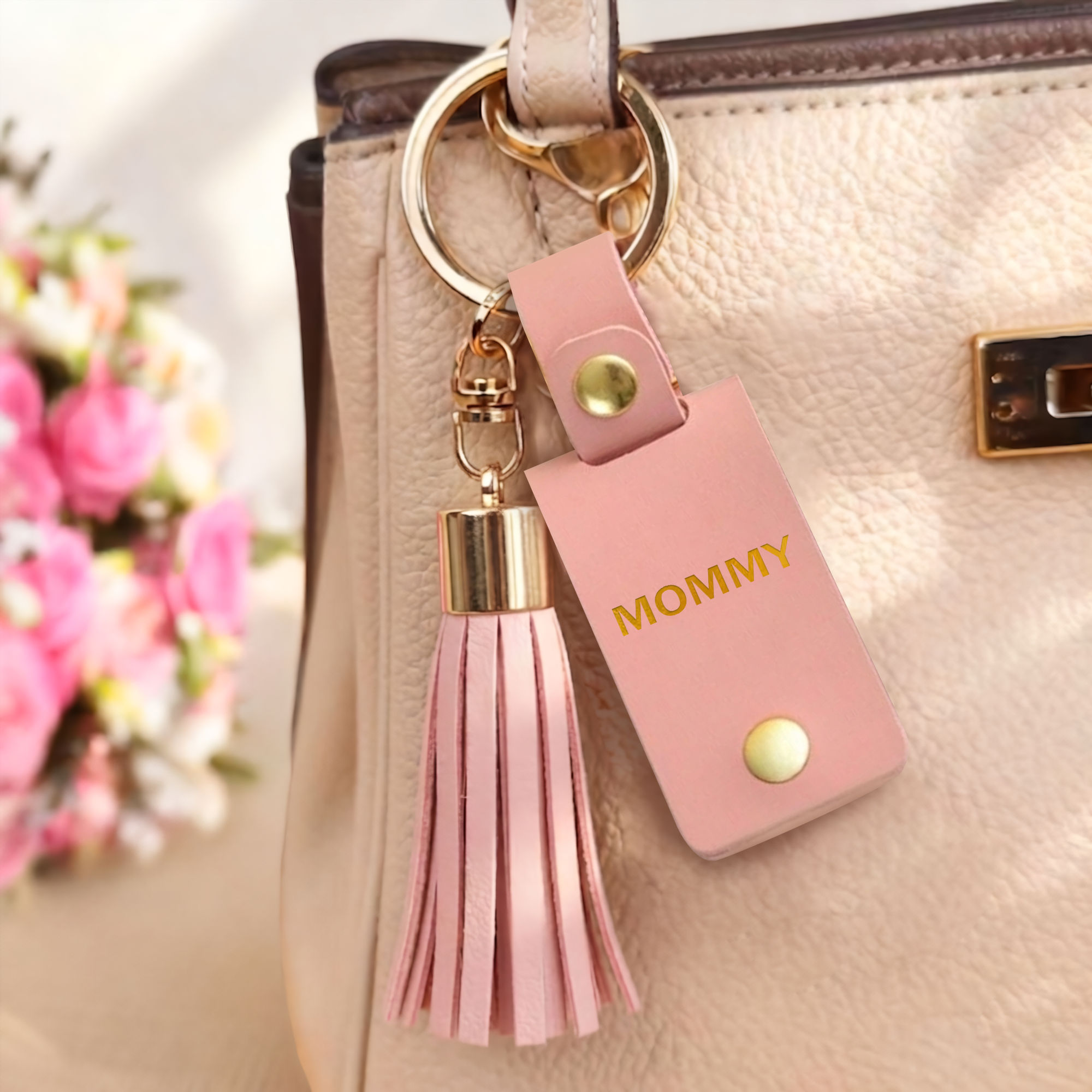 Key Rings For Mom Photo Gift - Personalized Leather Keyring, Mother's Day Keyring for Mom ...