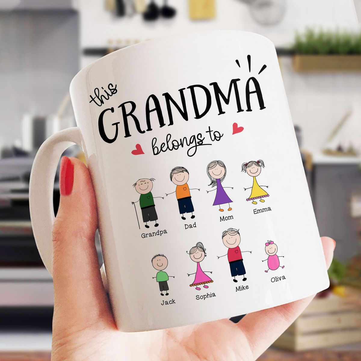 Personalized Mug for Grandma - This Grandma/ Nana Belongs to..._1