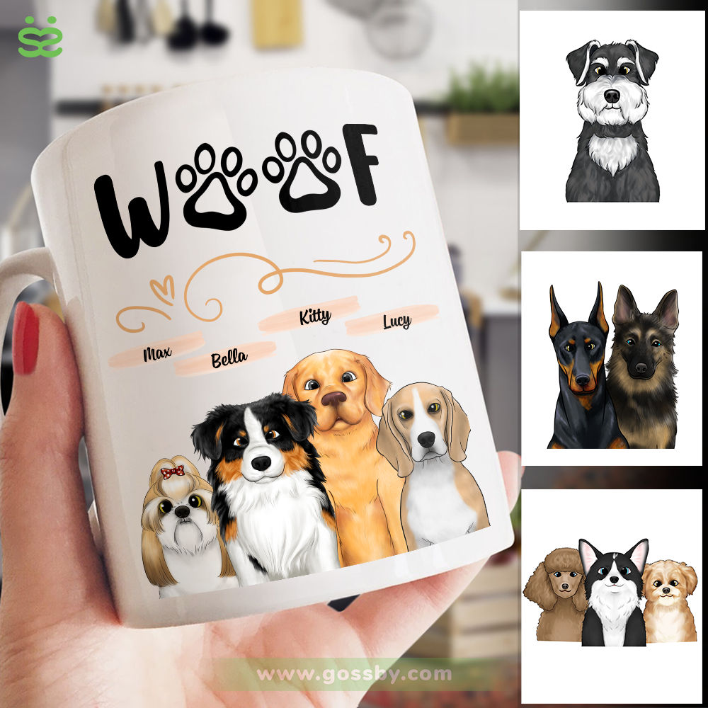 Personalized Mug - Peeking Dog - Woof_2