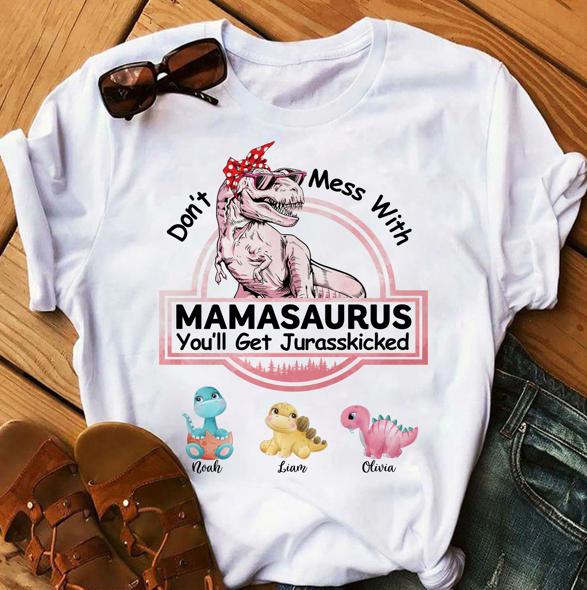 Don't Mess with Mamasaurus Mom Mug Personalized – Personalized Drawing Gifts