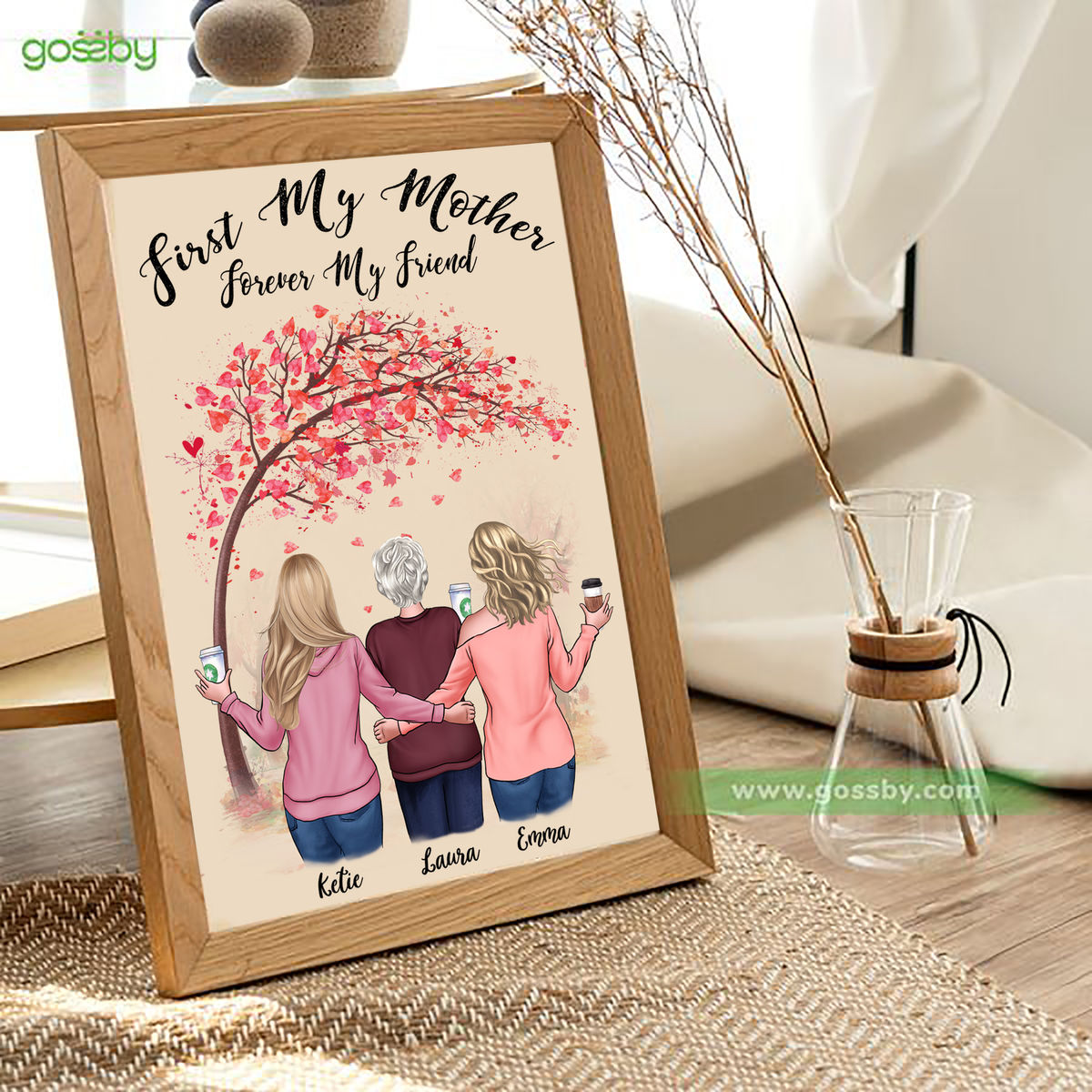 Mother Is Your Best Friends, Personalized poster Gifts For Mom from daughter