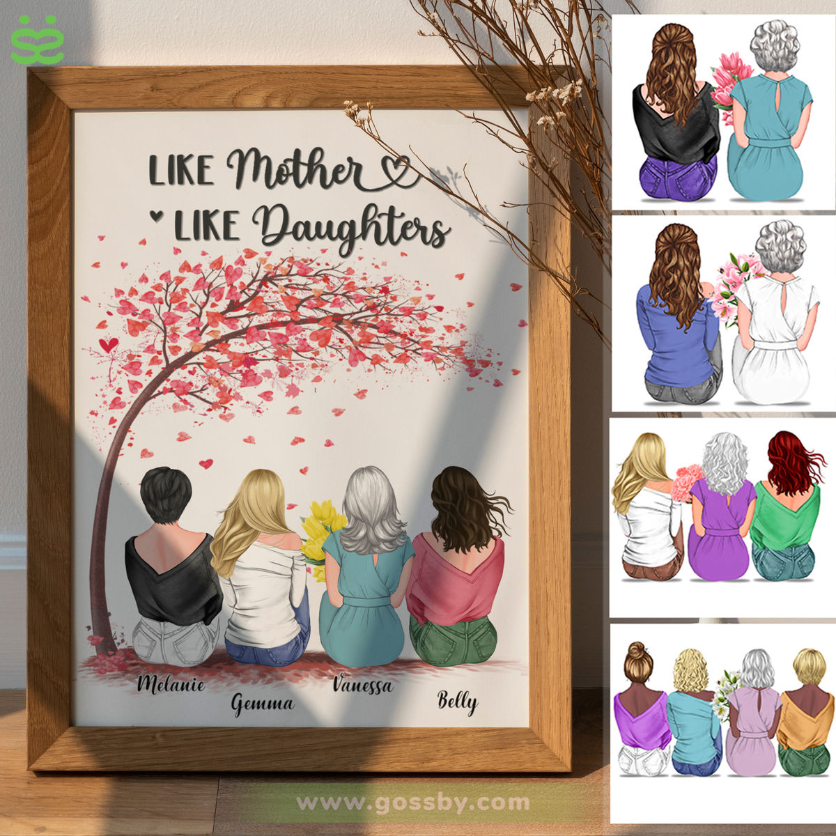 Personalized Poster - Mother's Day - Like Mother Like Daughters 3D