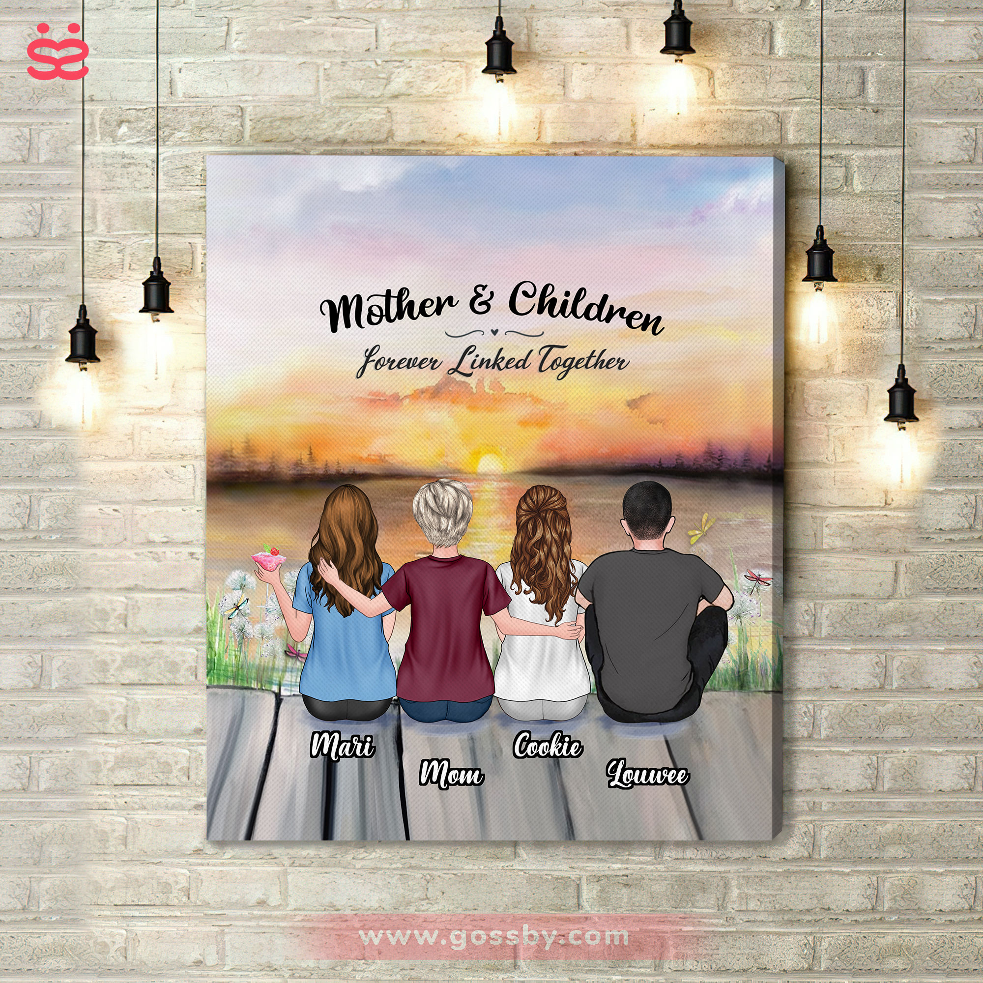 Let's Go Fishing Mom & Kids - Personalized Canvas For Mom, Kids, Famil —  GearLit