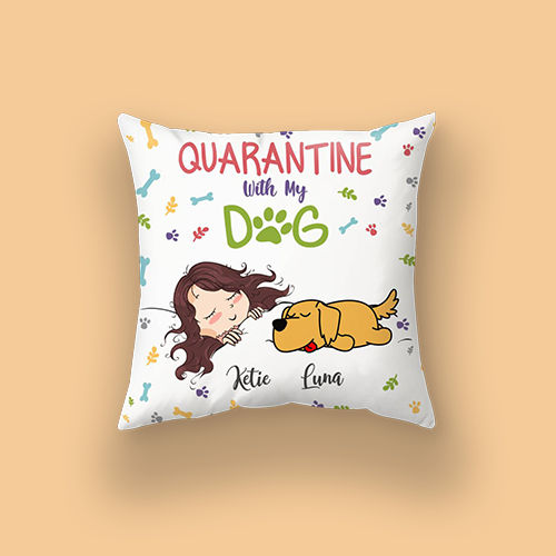 Me and My Giraffe - Custom Picture Pillow with Name for Kids