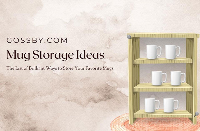 2 Layers Mug Storage Shelf Cup Organizer Shelves Kitchen Accessories  Gadgets Coffee Mug Holder Drink-ware Storage Organizer