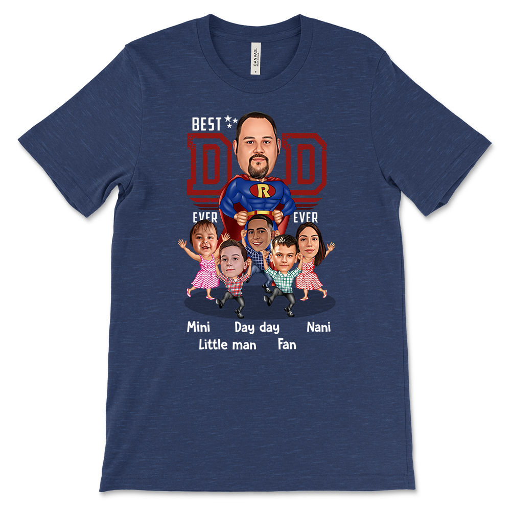 Custom T-Shirt From Photo - Best Dad Ever_3