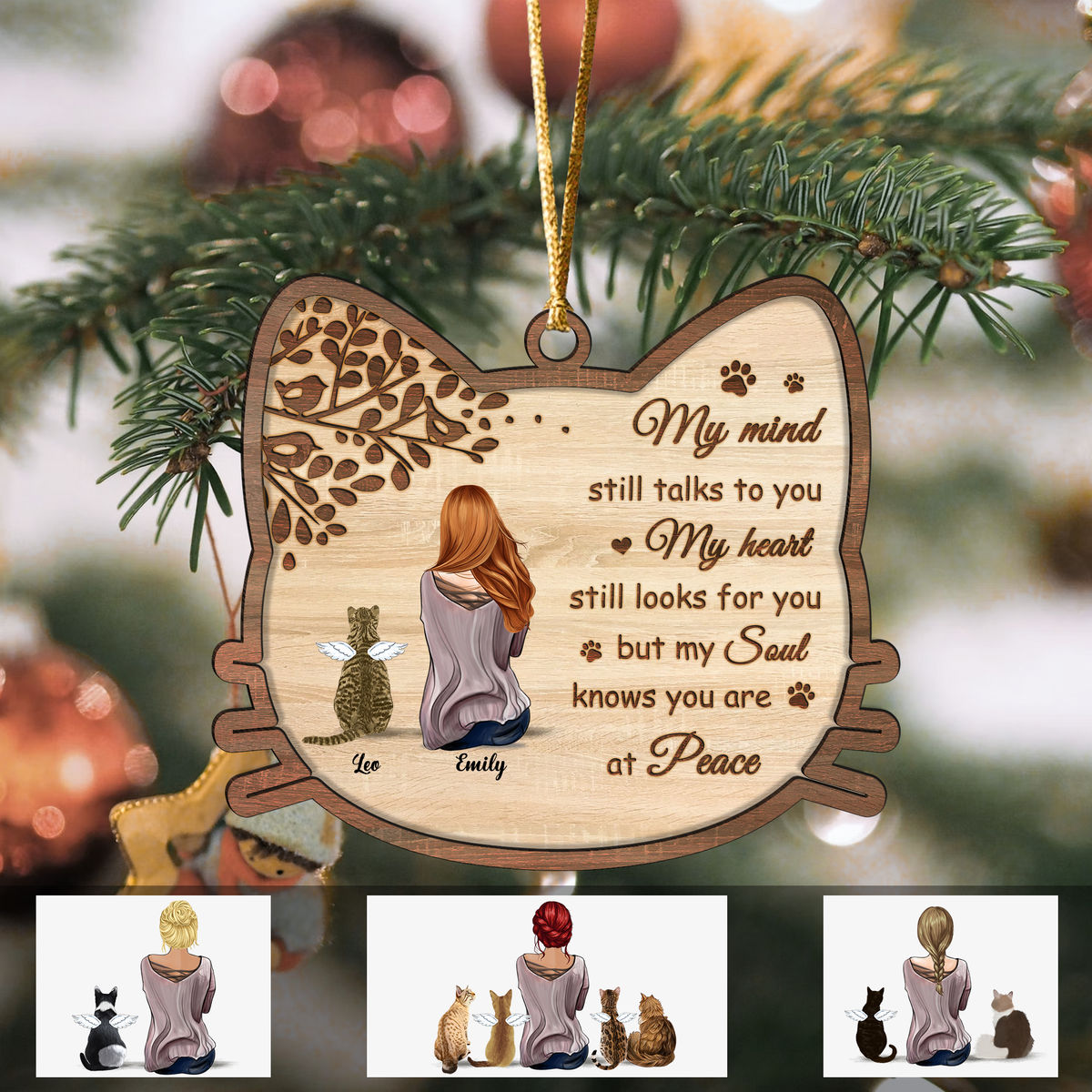 Kiendt_10Lucky - Cat Ornament -  My mind still talks to you