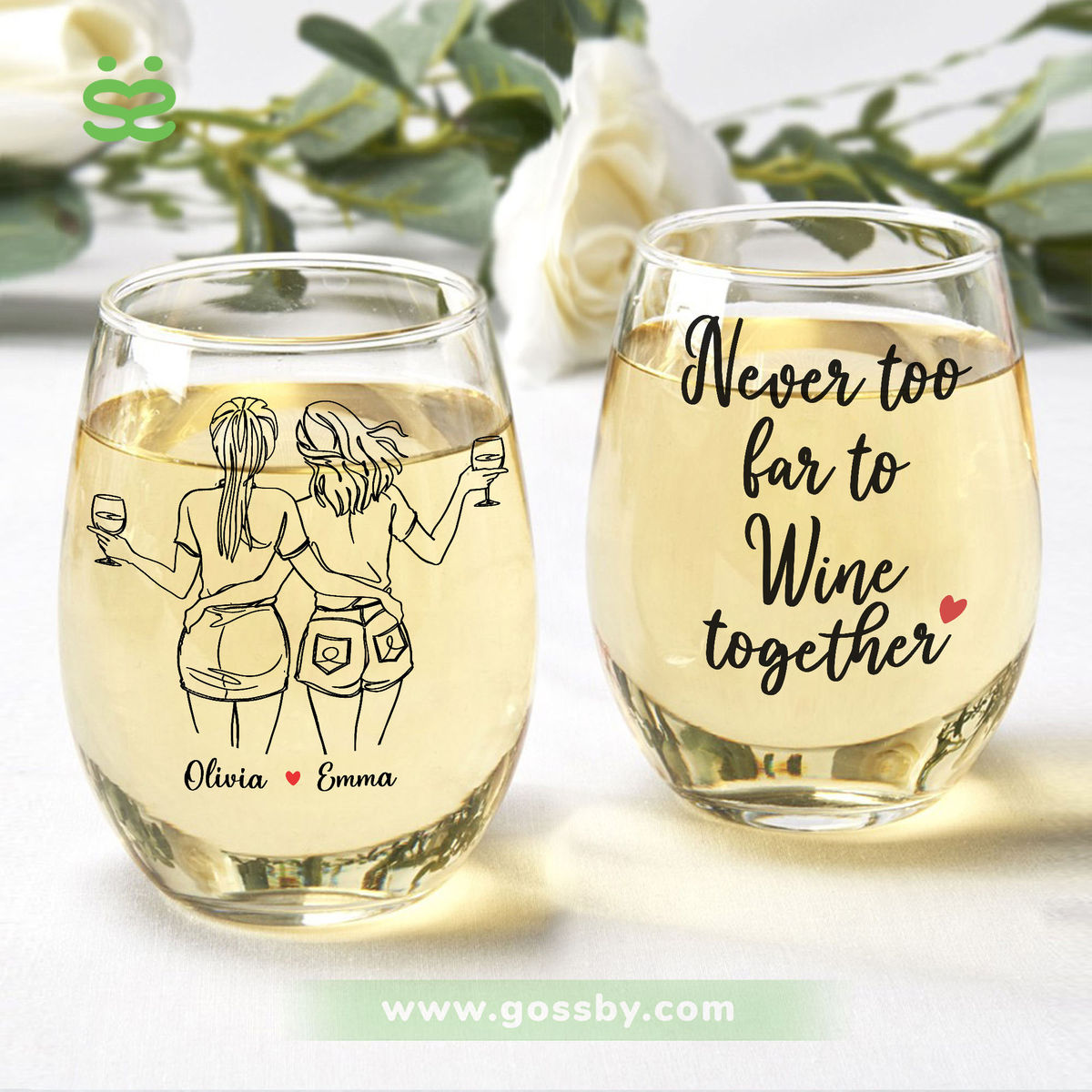 Wine Glass - Never too far to wine together H1_2